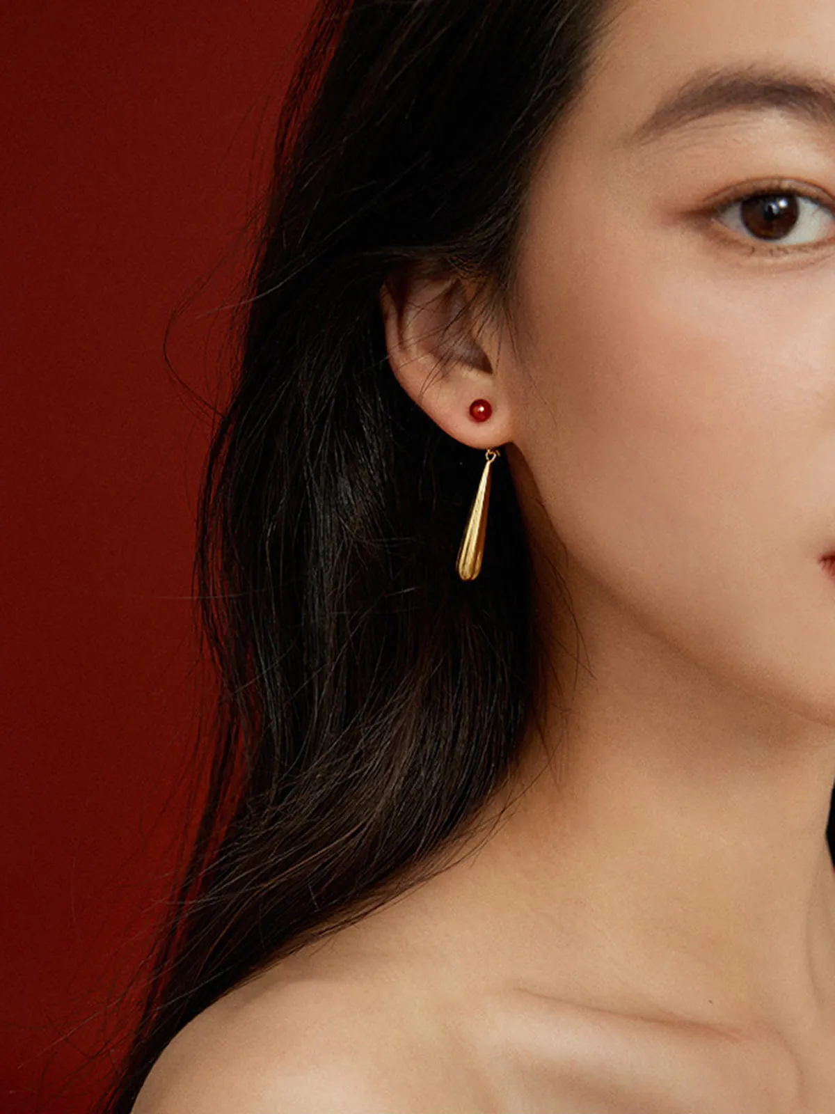Elegant Teardrop Dangle Earrings sold by COMMENSE product image thumbnail 3