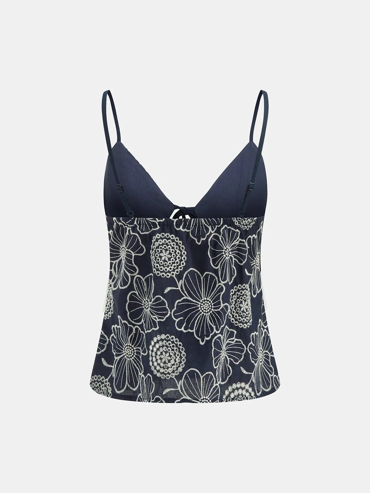 Floral Embroidery Cami Top & Pant Set sold by COMMENSE product image thumbnail 4