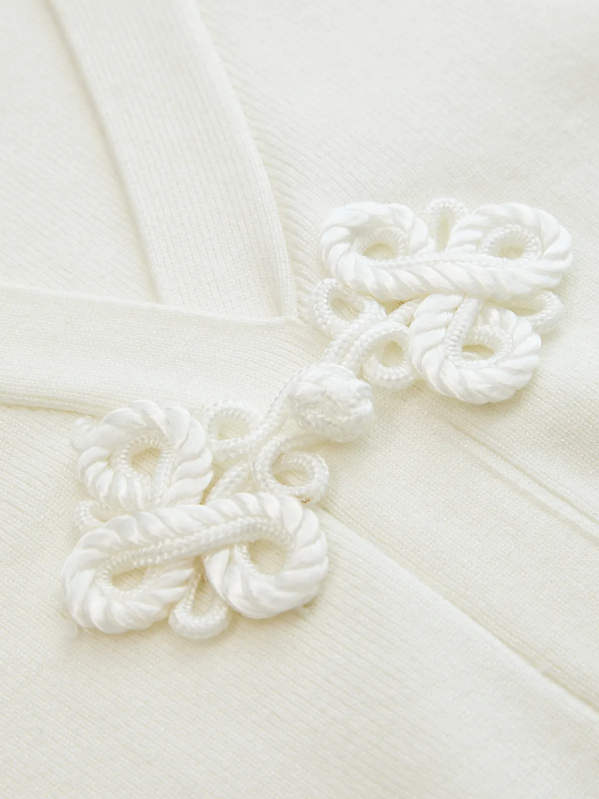 Frog Button V Neck Knit Vest sold by COMMENSE product image thumbnail 4