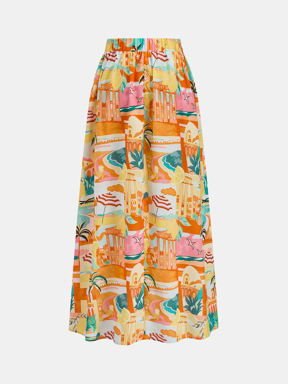 Printed Vacation Two Piece Skirt Set sold by COMMENSE product image thumbnail 4