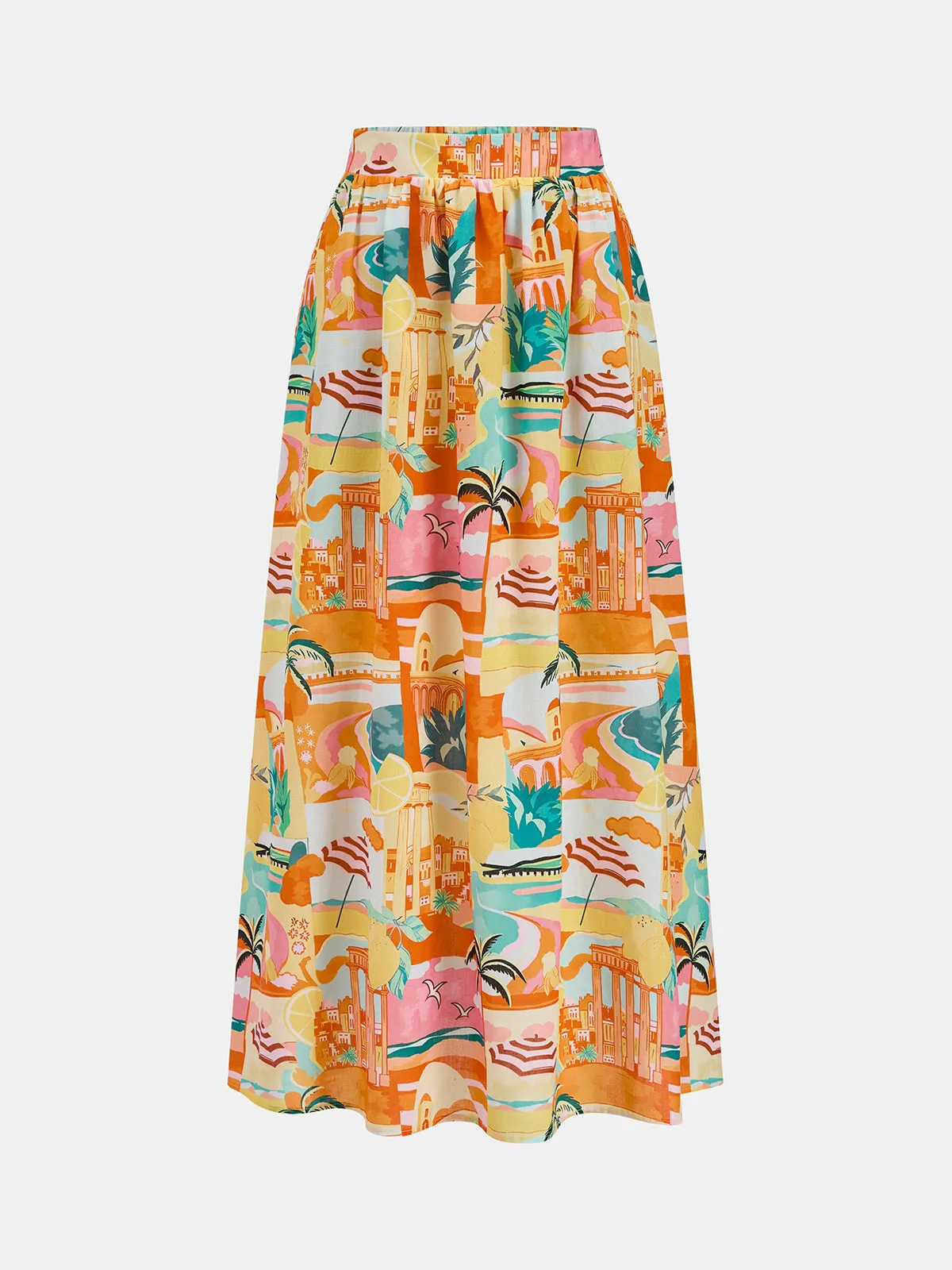 Printed Vacation Two Piece Skirt Set sold by COMMENSE product image thumbnail 3