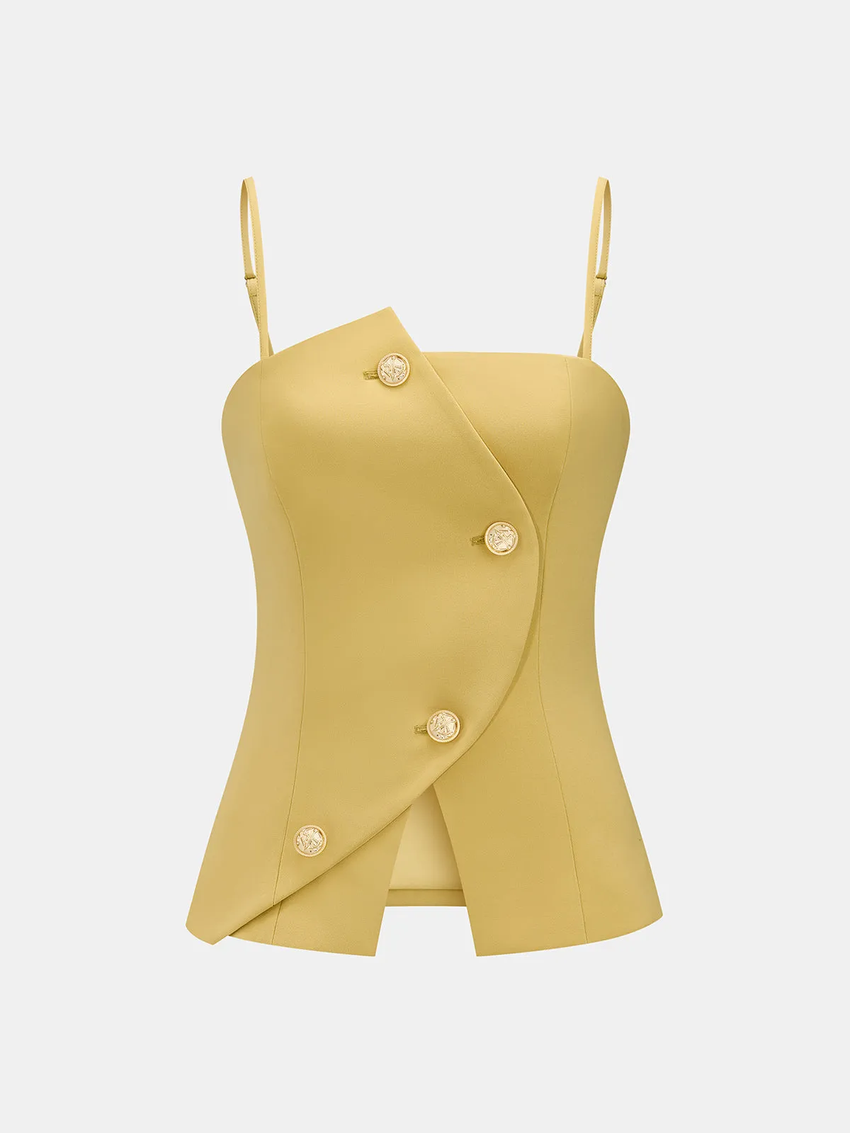 Asymmetric Metal Button Cami Top & Pant Set sold by COMMENSE product image thumbnail 3