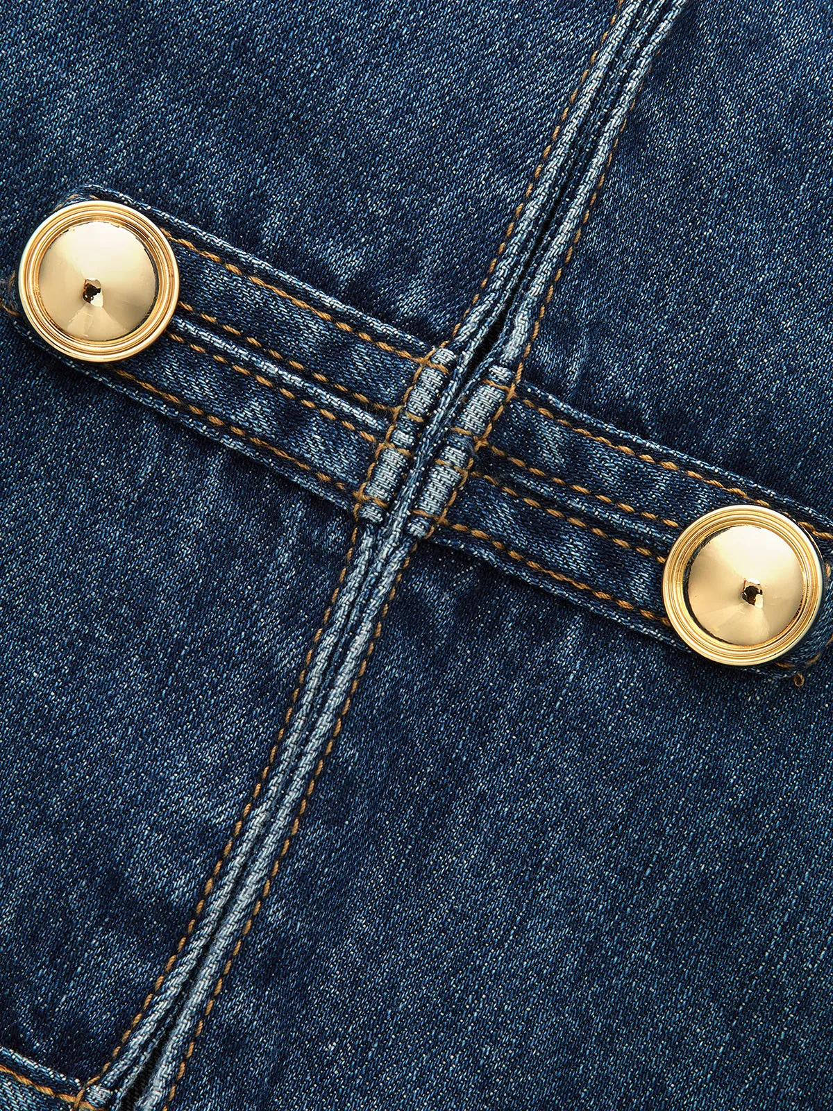 Napoleon Double Breasted Denim Vest sold by COMMENSE product image thumbnail 4