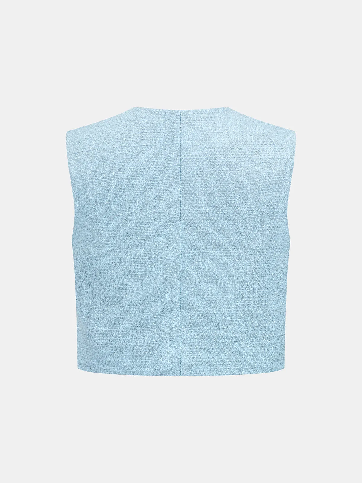 Sleeveless Textured Vest & Pleated Pant Set sold by COMMENSE product image thumbnail 4
