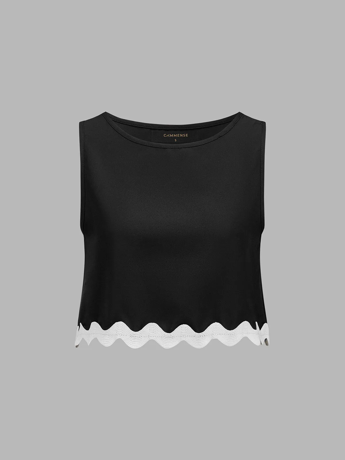 Scalloped Hem Two Piece Shorts Set sold by COMMENSE product image thumbnail 3