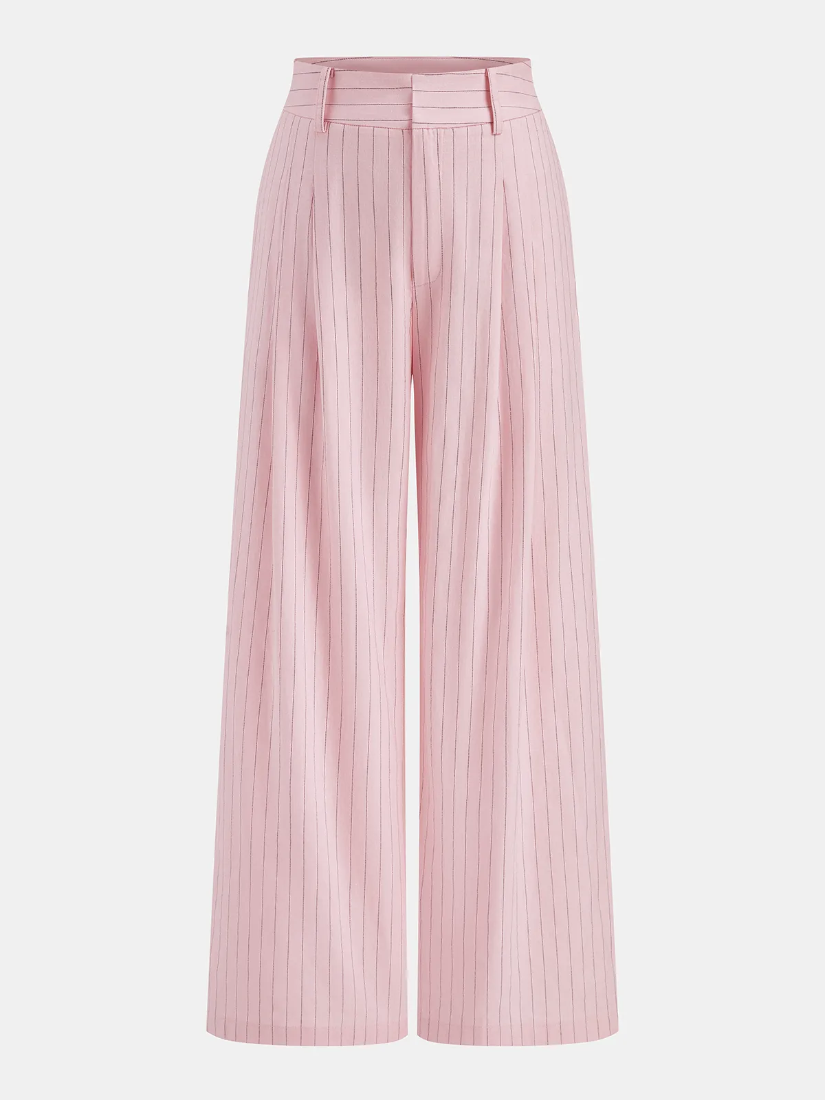 Pinstriped Cotton Linen Vest & Pants Set sold by COMMENSE product image thumbnail 5