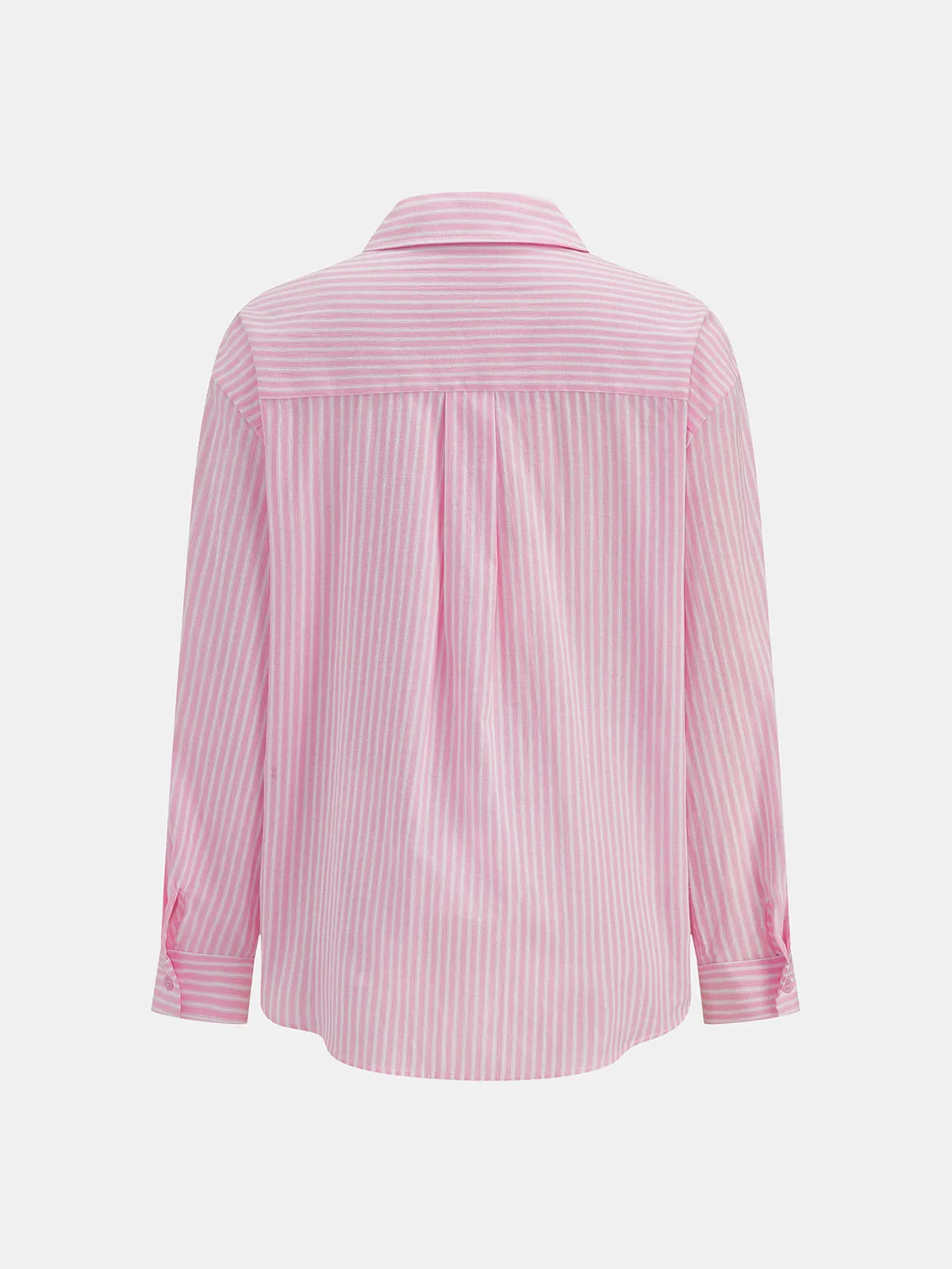 Striped Loose Long Sleeve Shirt sold by COMMENSE product image thumbnail 4