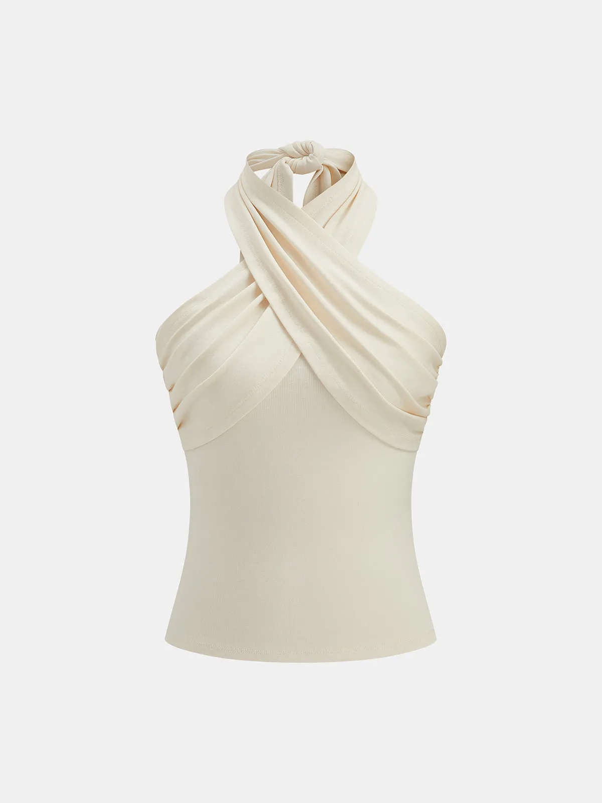 Cross Tie Halter Slim Top sold by COMMENSE product image thumbnail 2