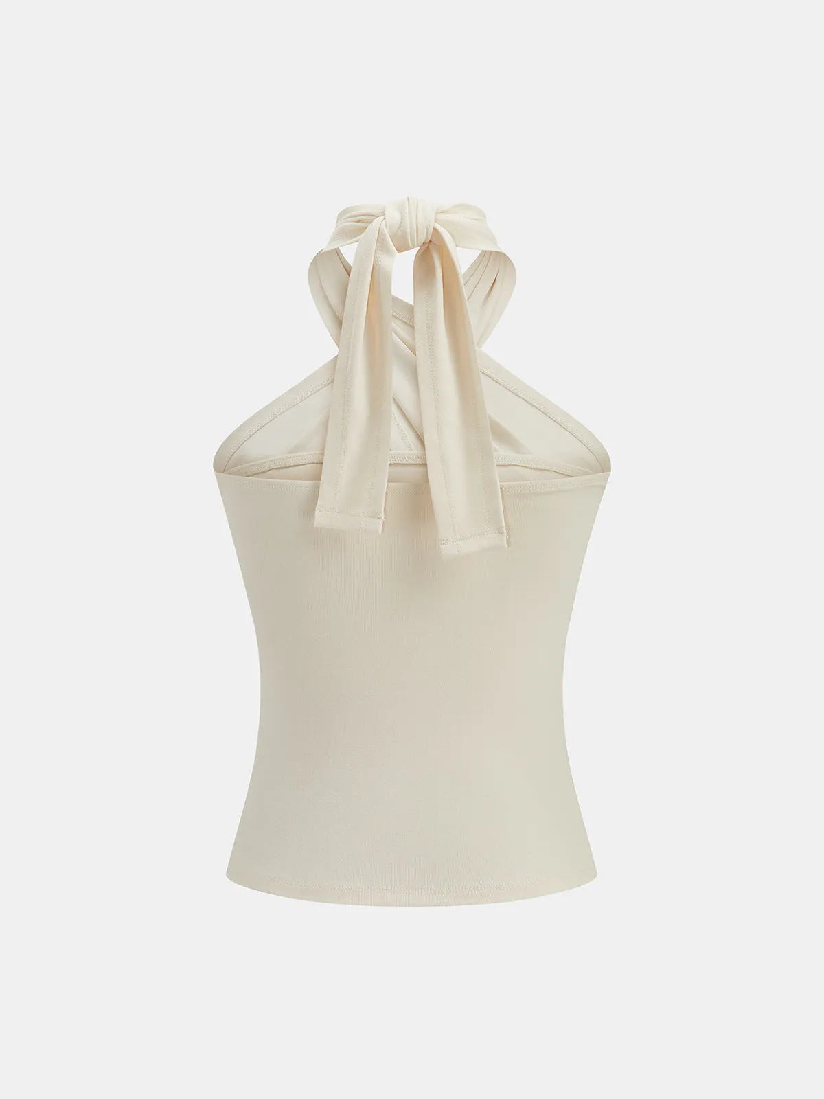 Cross Tie Halter Slim Top sold by COMMENSE product image thumbnail 3