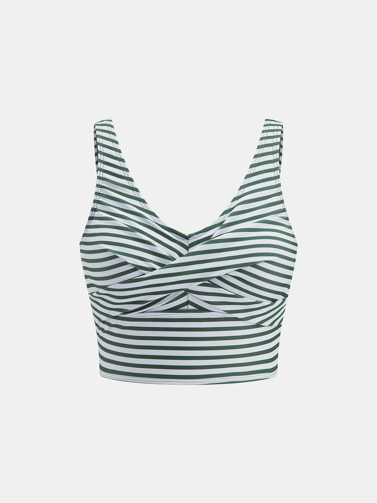 Crisscross Striped Drawstring Bikini Set sold by COMMENSE product image thumbnail 2