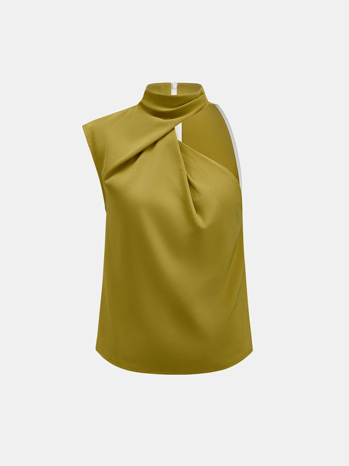 Asymmetric Neck Top & Belted Shorts Set sold by COMMENSE product image thumbnail 4