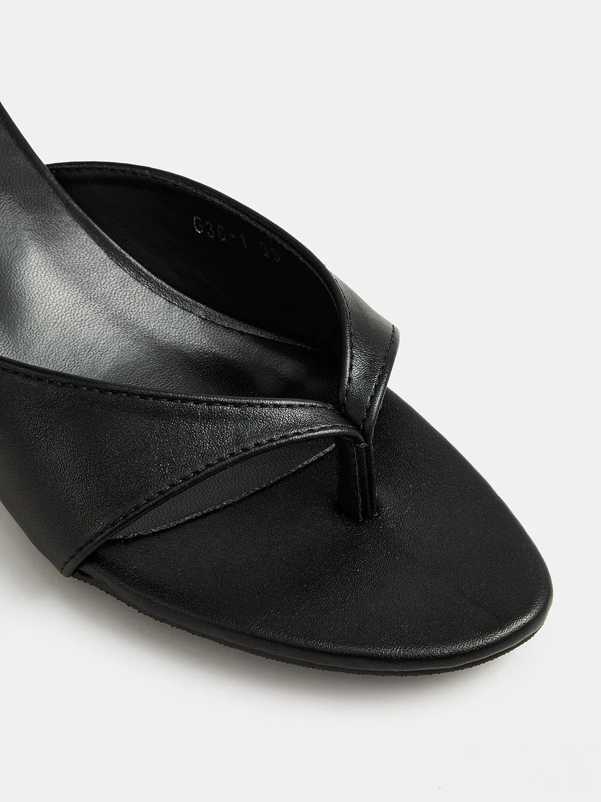 Slip On Thong Kitten Heel Mules sold by COMMENSE product image thumbnail 4
