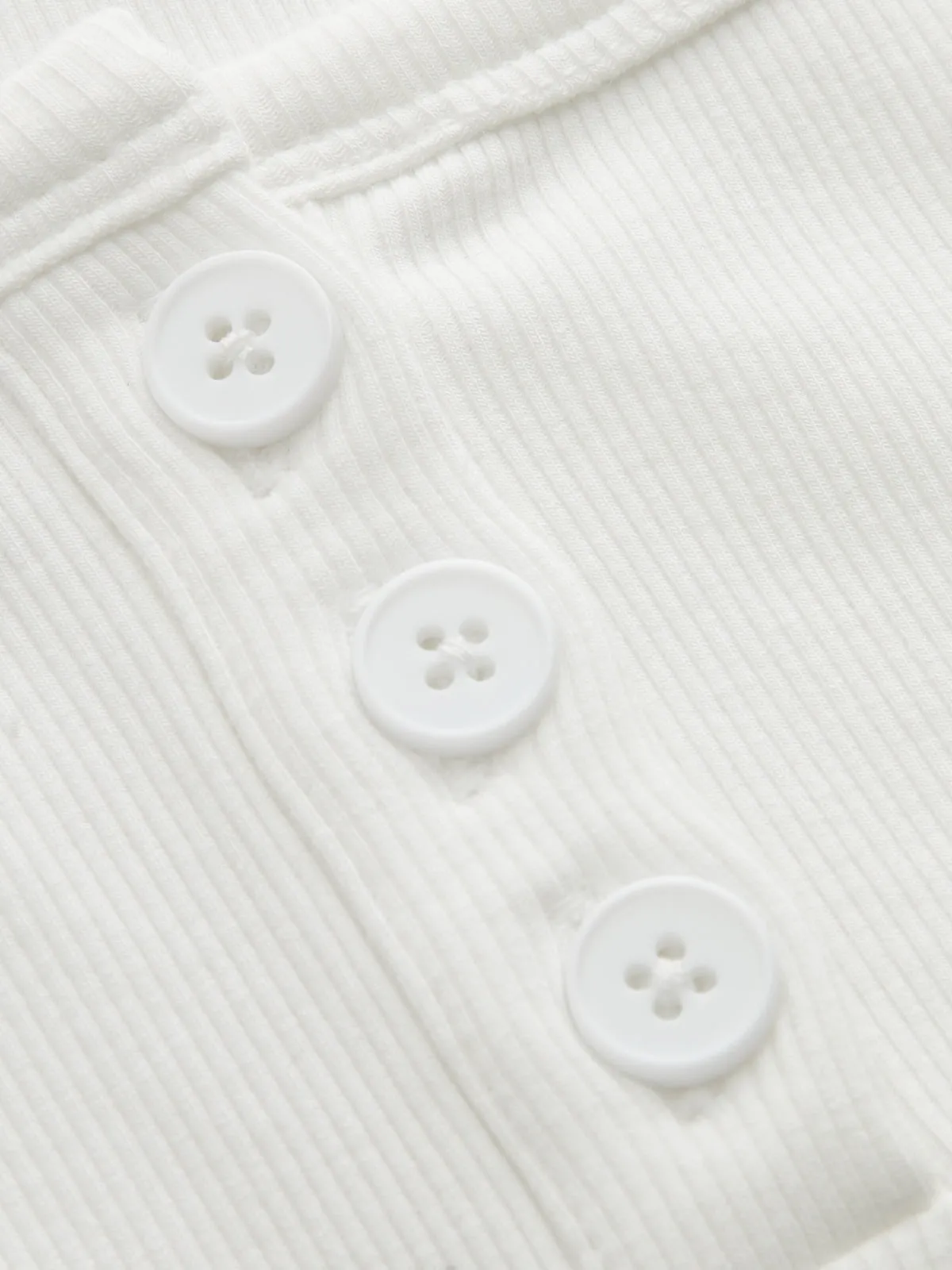 Henley Casual Ribbed Short Sleeve Top sold by COMMENSE product image thumbnail 4