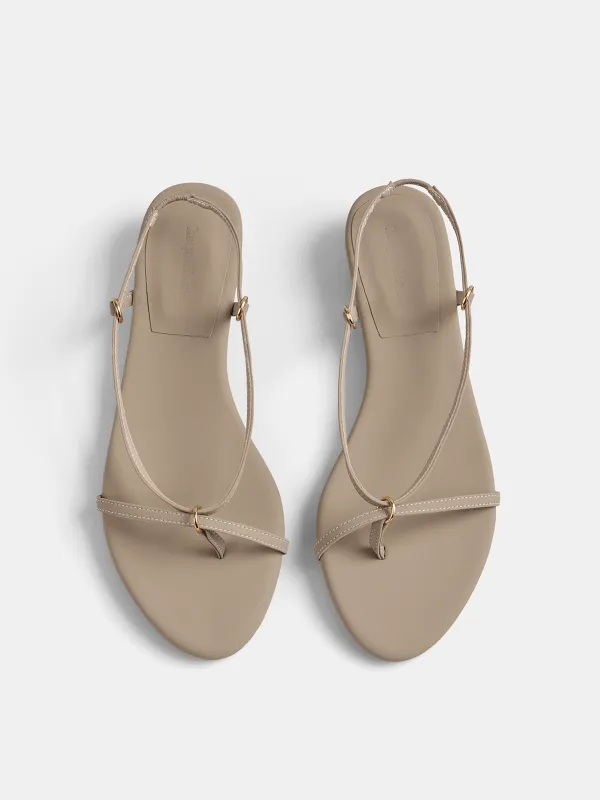 Minimalist Strappy Flat Sandals made by COMMENSE