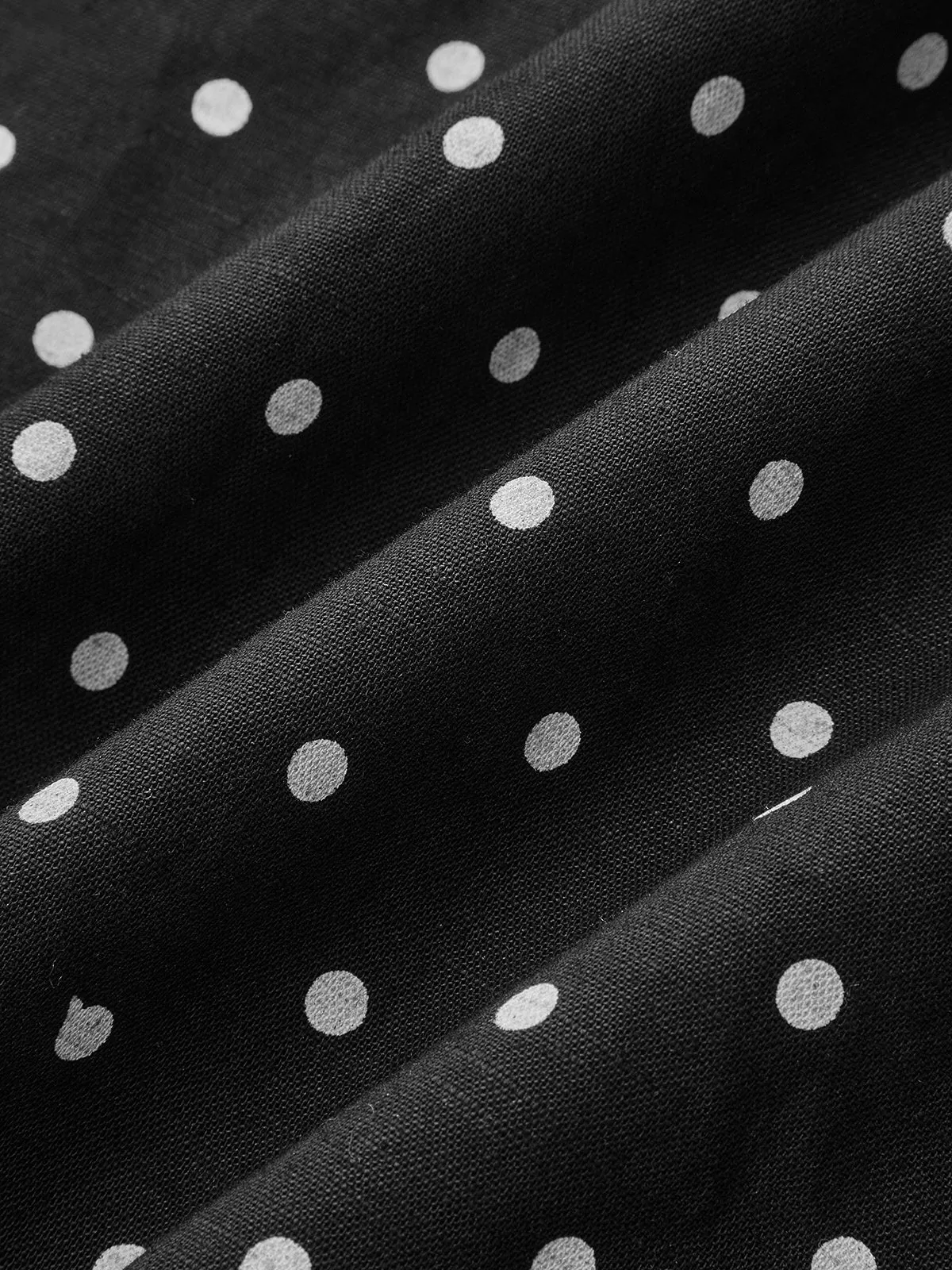 Contrast Bodice Polka Dot Dress sold by COMMENSE product image thumbnail 5