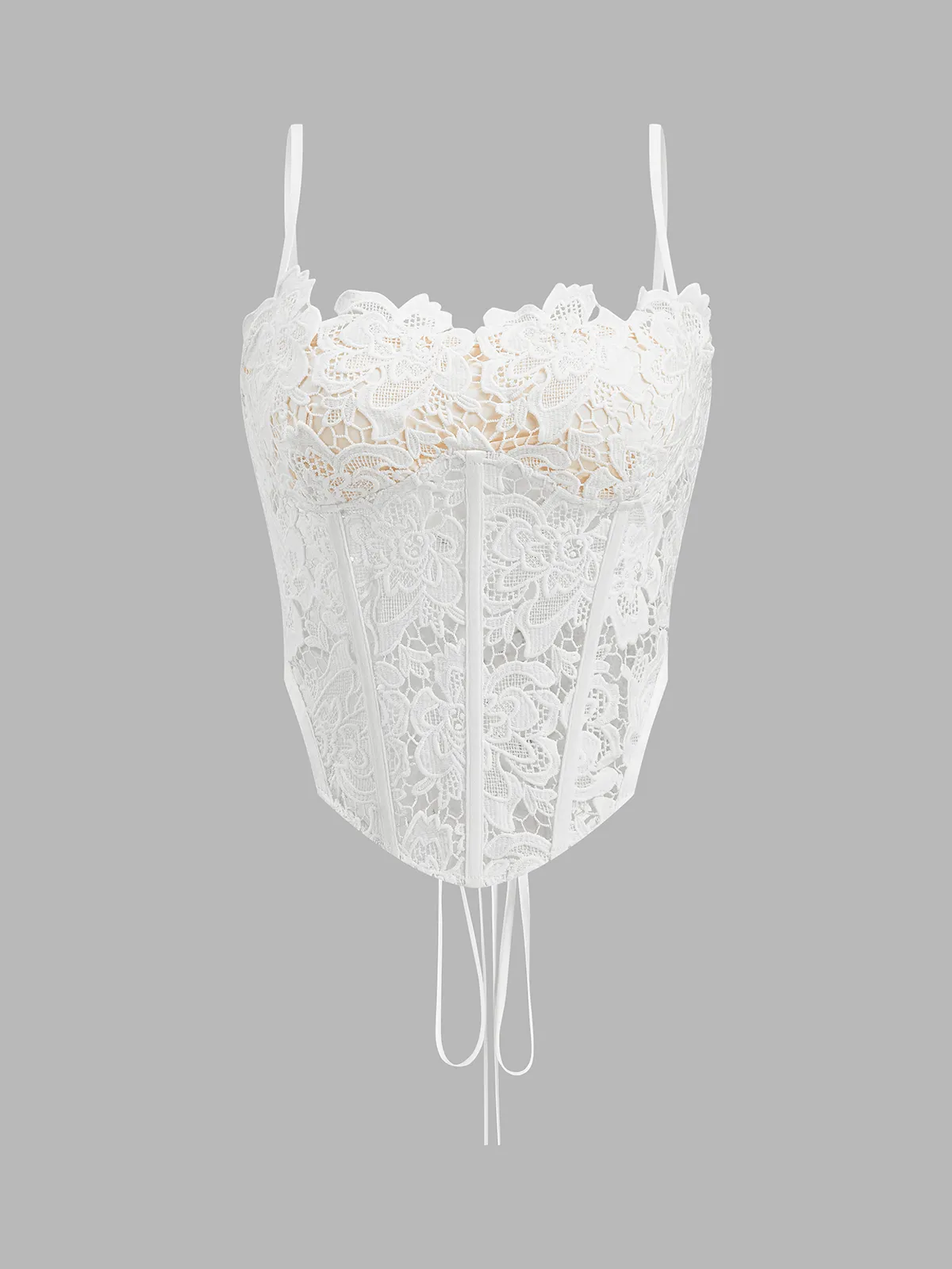 Lace-Up Lace Corset Top sold by COMMENSE product image thumbnail 2