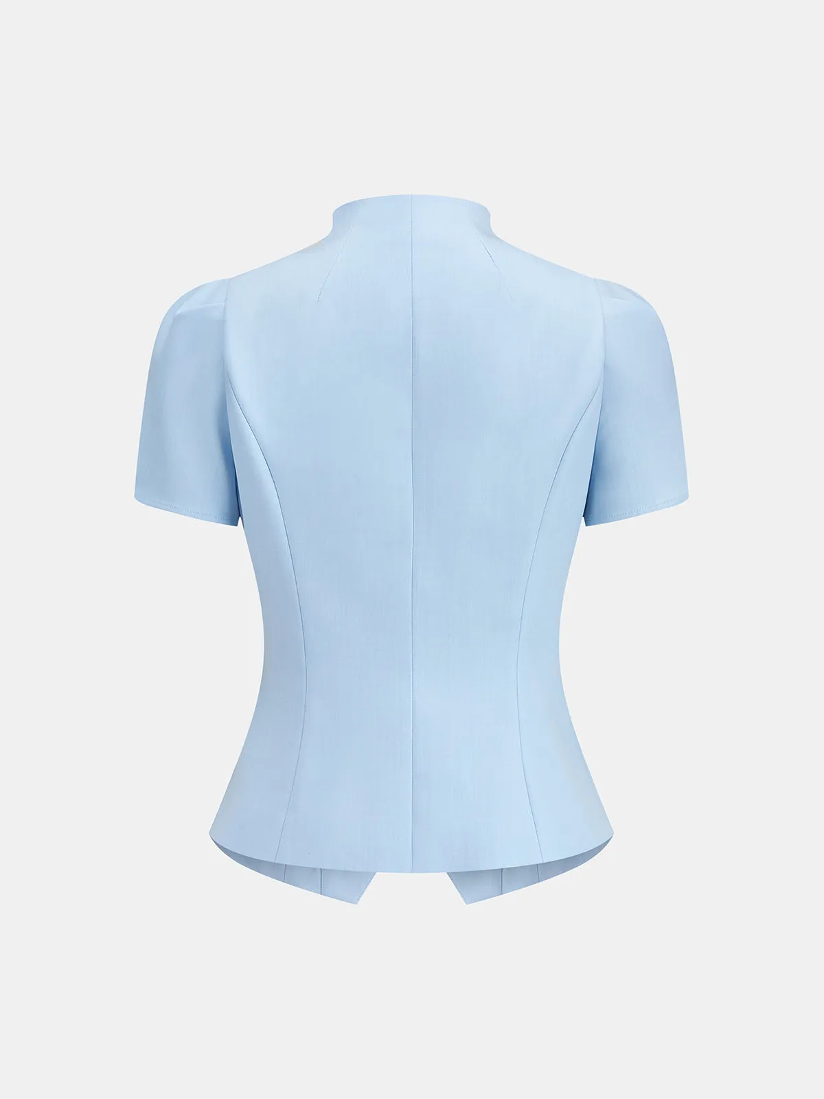 Stand Collar Lace Trim Blouse sold by COMMENSE product image thumbnail 3