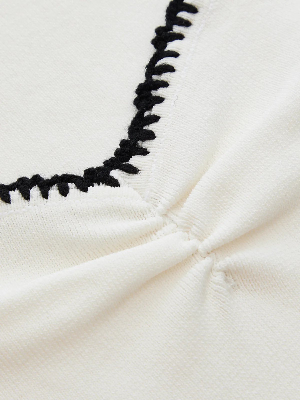 Contrast Stitch Ribbed Knit Tank Top sold by COMMENSE product image thumbnail 4