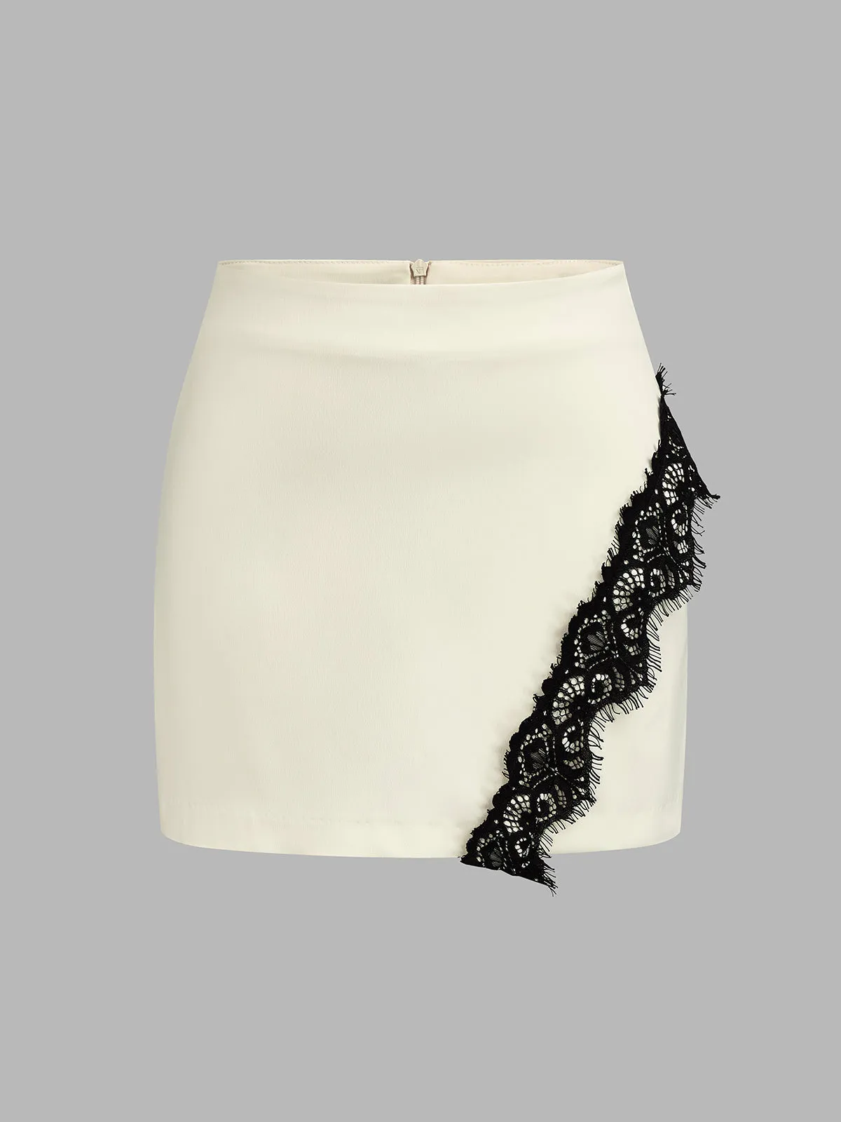 Contrast Lace Casual Skort sold by COMMENSE