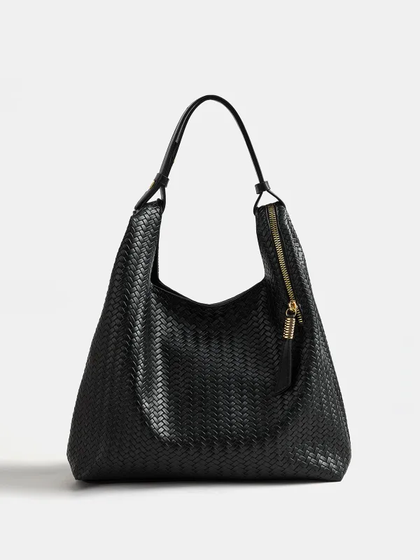 Woven Large Shoulder Tote Bag made by COMMENSE