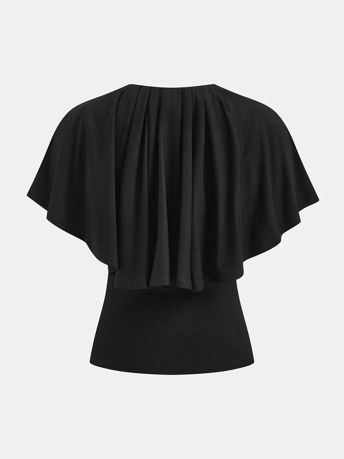 Pleated Cape Top sold by COMMENSE product image thumbnail 5