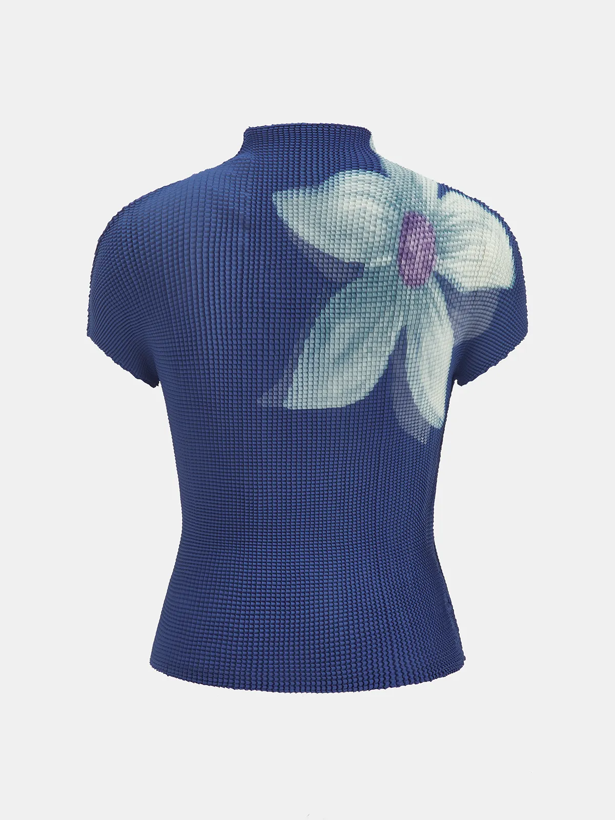 Large Flower Crinkle Stretch Blouse sold by COMMENSE product image thumbnail 2