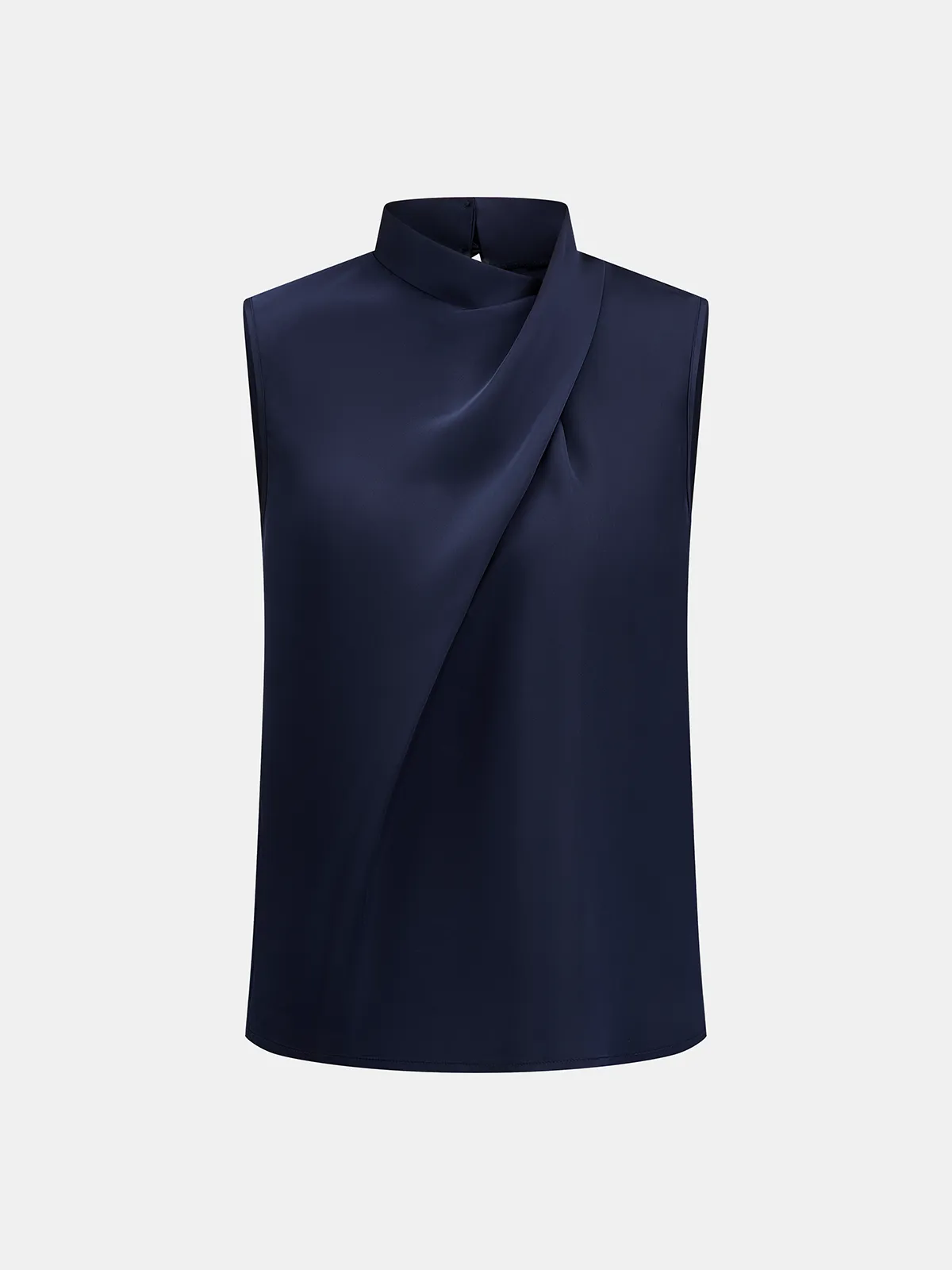 Satin Drape Neck Top & Drawstring Pants Set sold by COMMENSE product image thumbnail 4