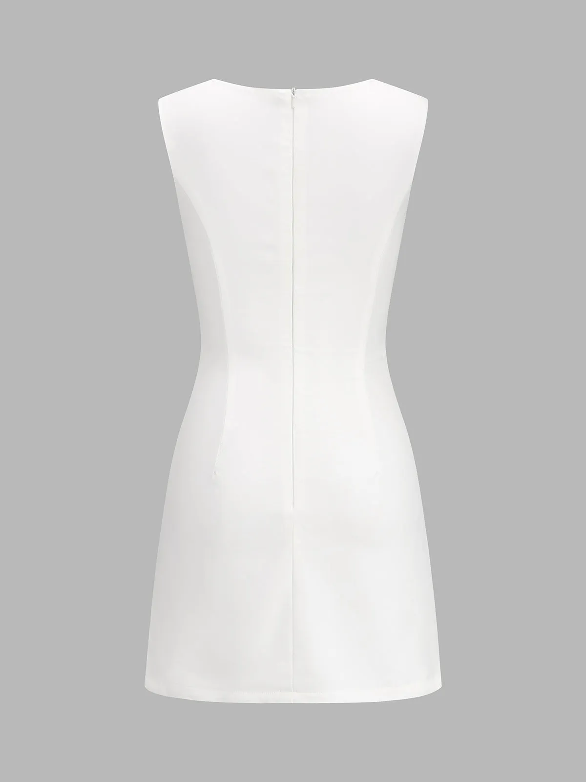 Metal Twist Detail Asymmetrical Mini Dress sold by COMMENSE product image thumbnail 3