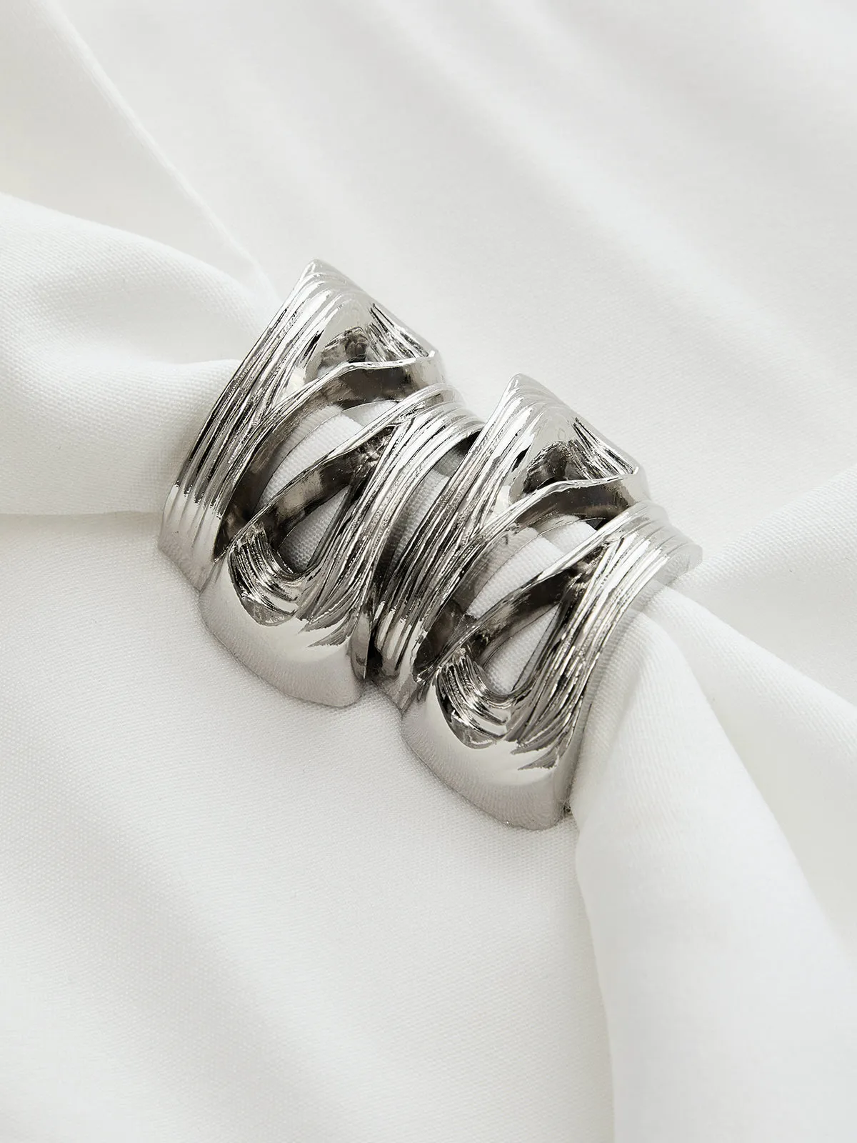 Metal Twist Detail Asymmetrical Mini Dress sold by COMMENSE product image thumbnail 4