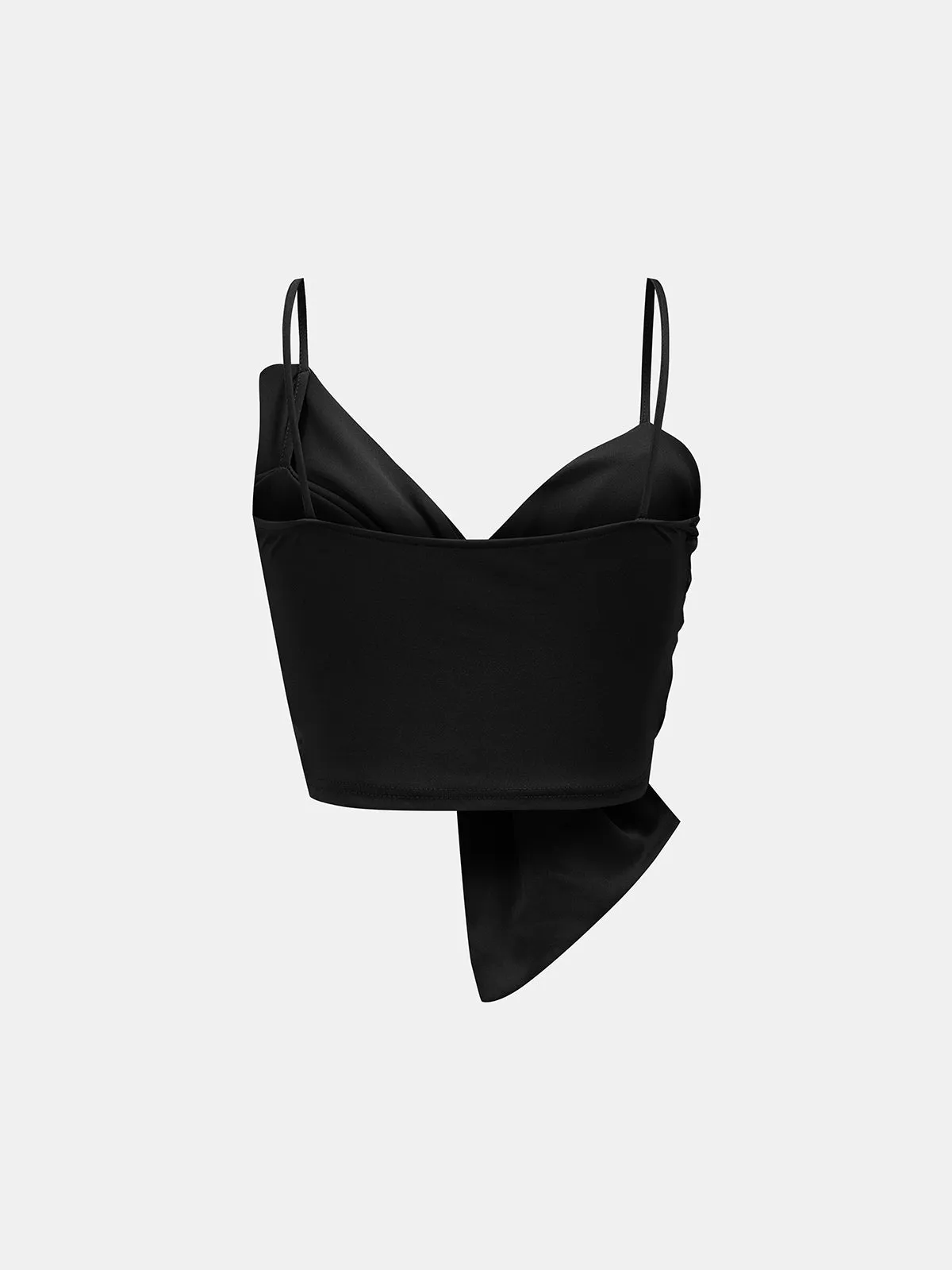 Twisted Draped Crop Cami Top sold by COMMENSE product image thumbnail 3