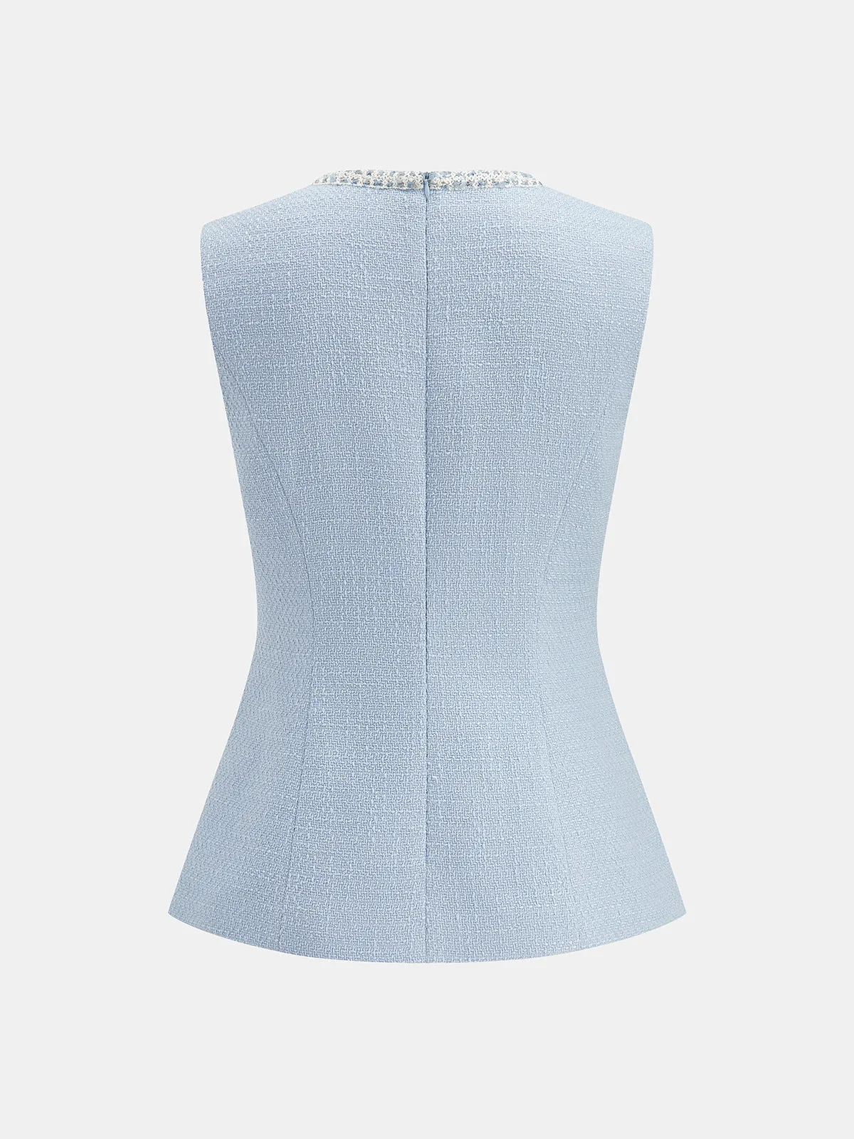 Tailored Tweed Sleeveless Vest sold by COMMENSE product image thumbnail 3