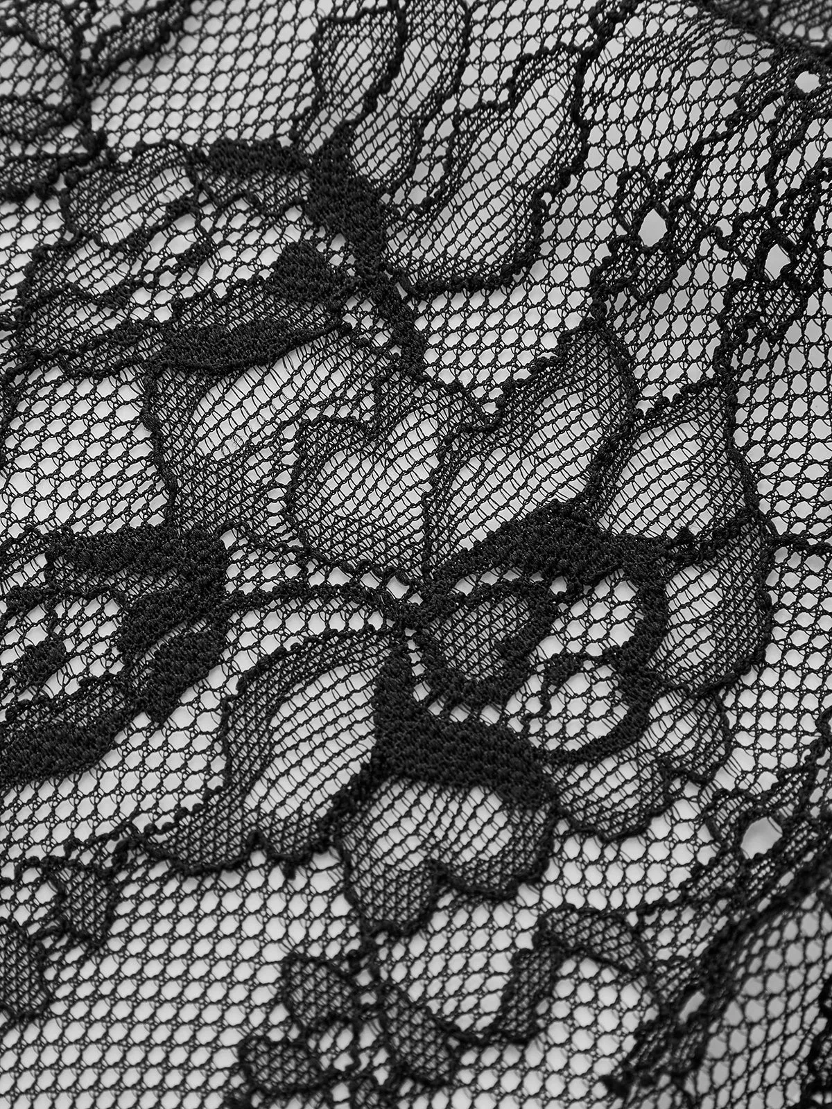 Lace Panel Twisted Short Sleeve Top sold by COMMENSE product image thumbnail 5