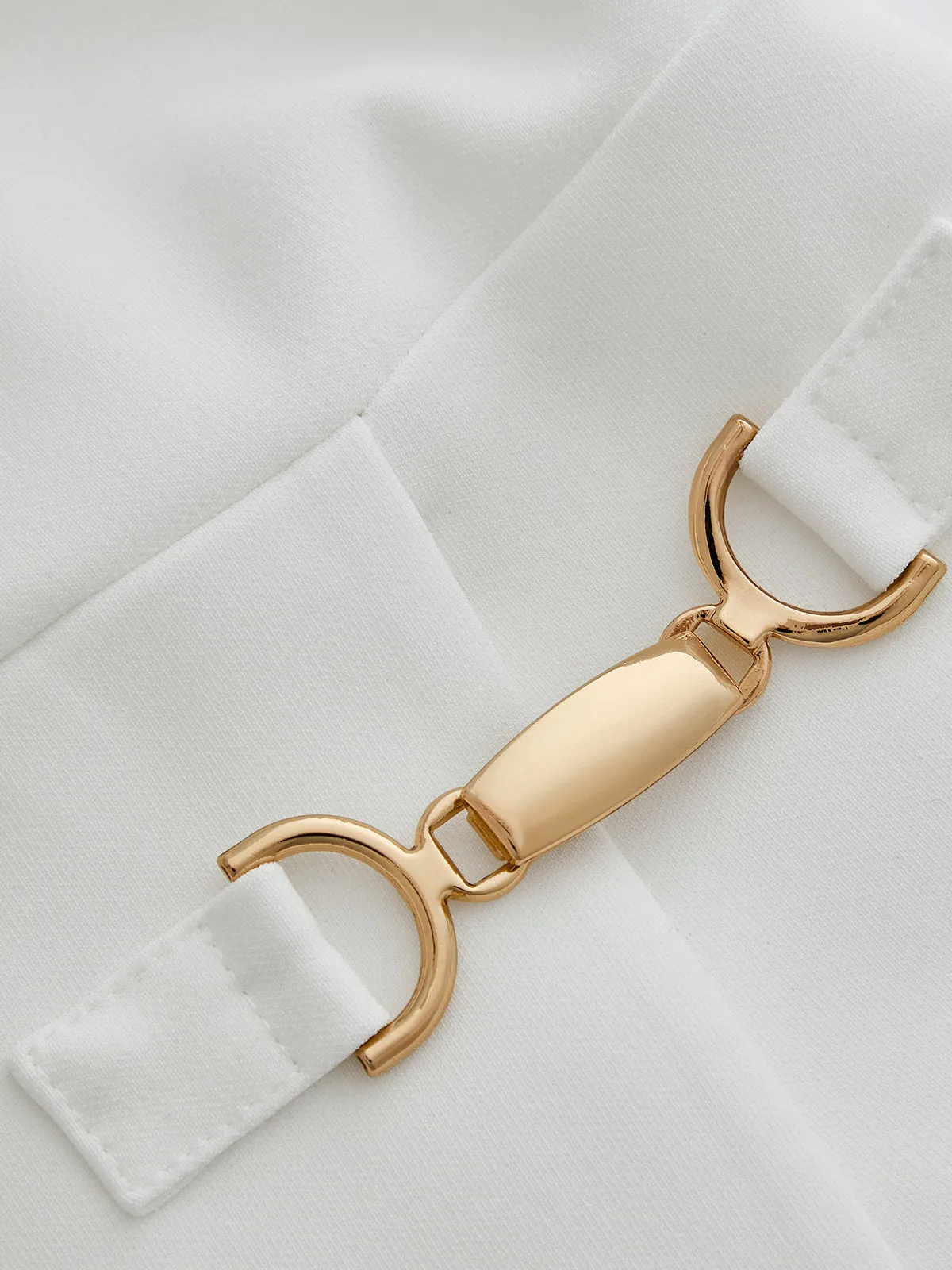Sleeveless Buckle Detail Sheath Mini Dress sold by COMMENSE product image thumbnail 5