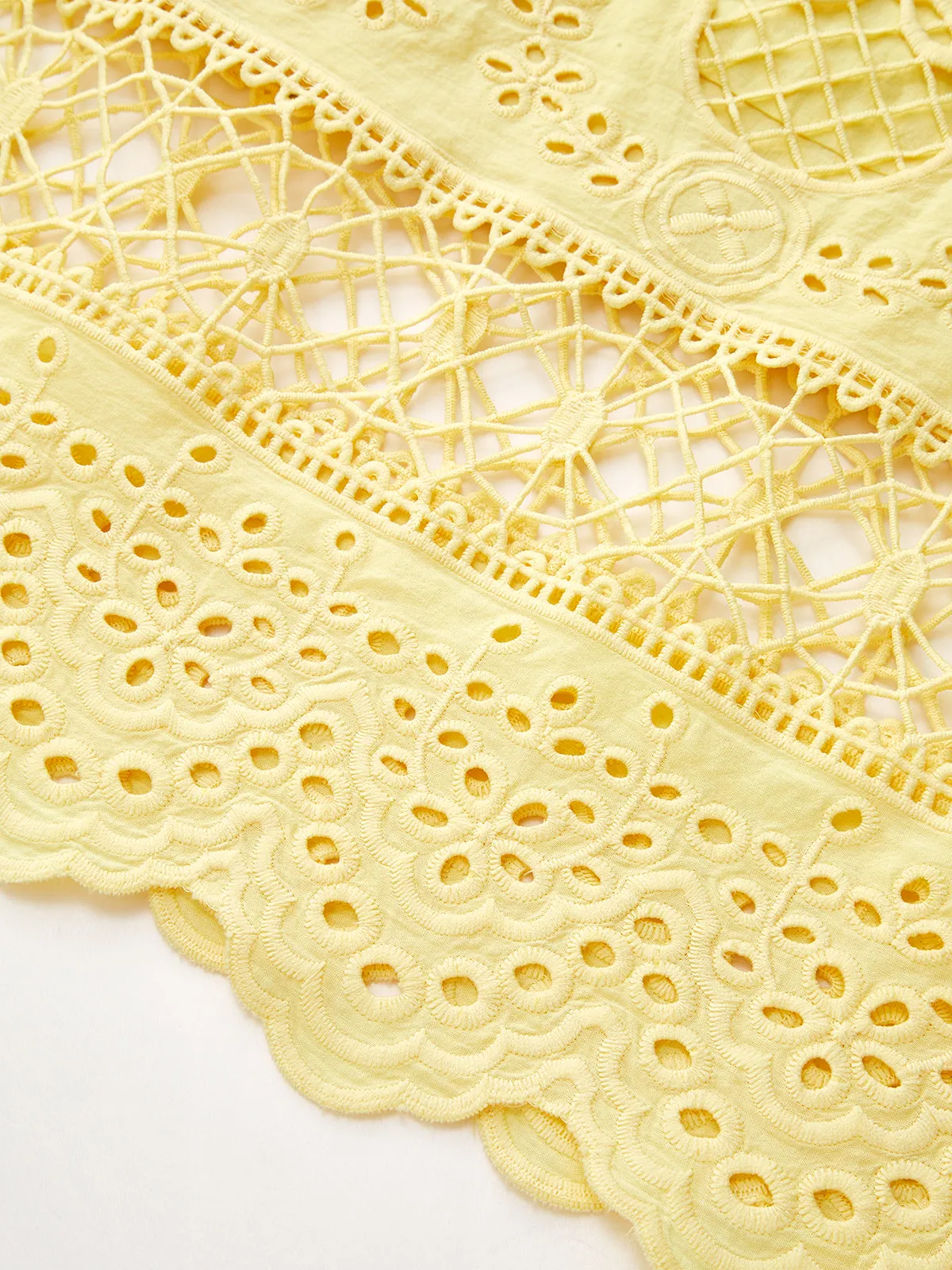 Eyelet Embroidery Flowy Tank Dress sold by COMMENSE product image thumbnail 5