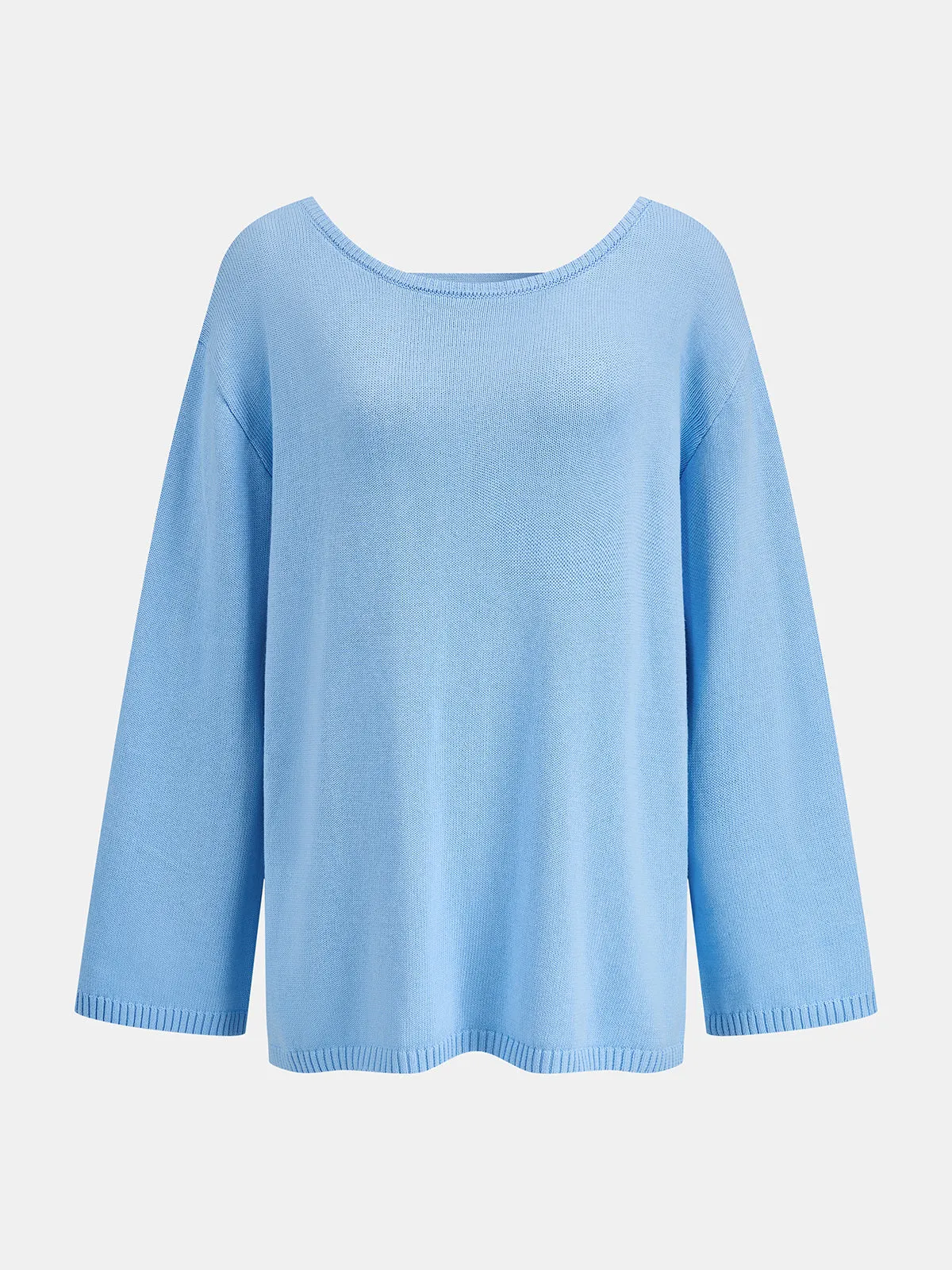 Loose Backless Long Sleeve Sweater sold by COMMENSE product image thumbnail 2