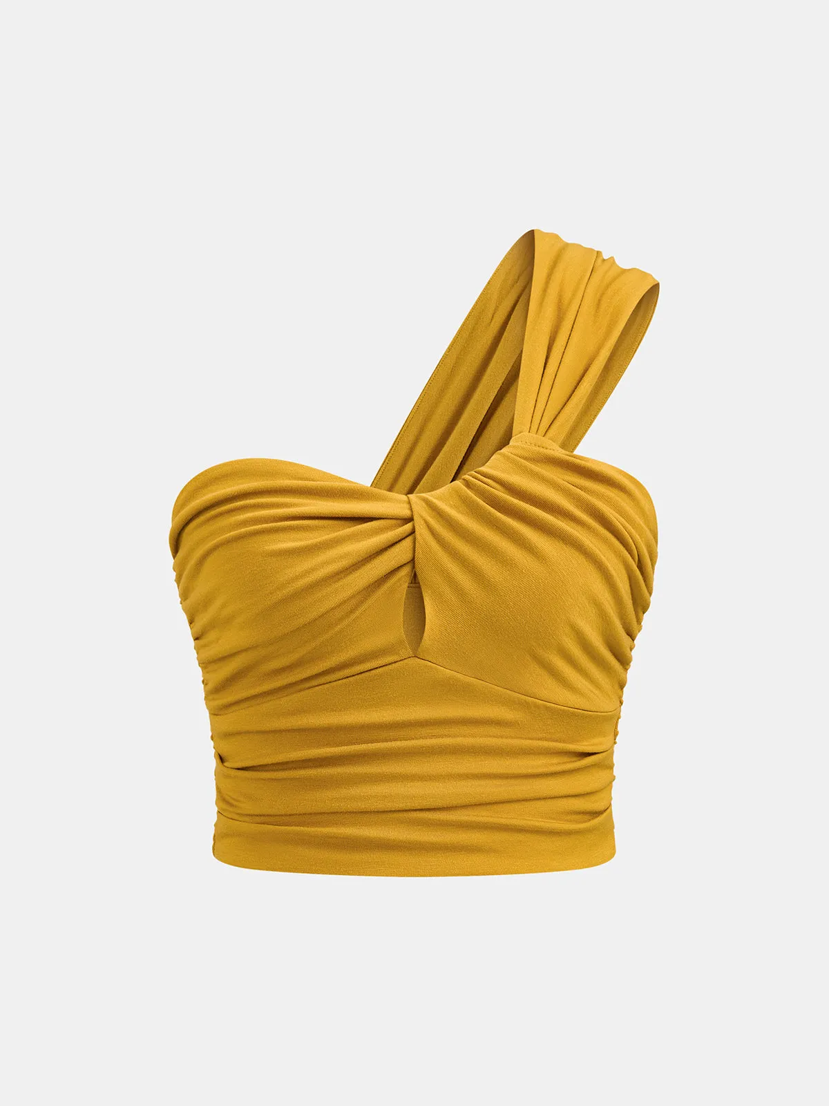 One Shoulder Top & Tassel Mini Skirt Set sold by COMMENSE product image thumbnail 2