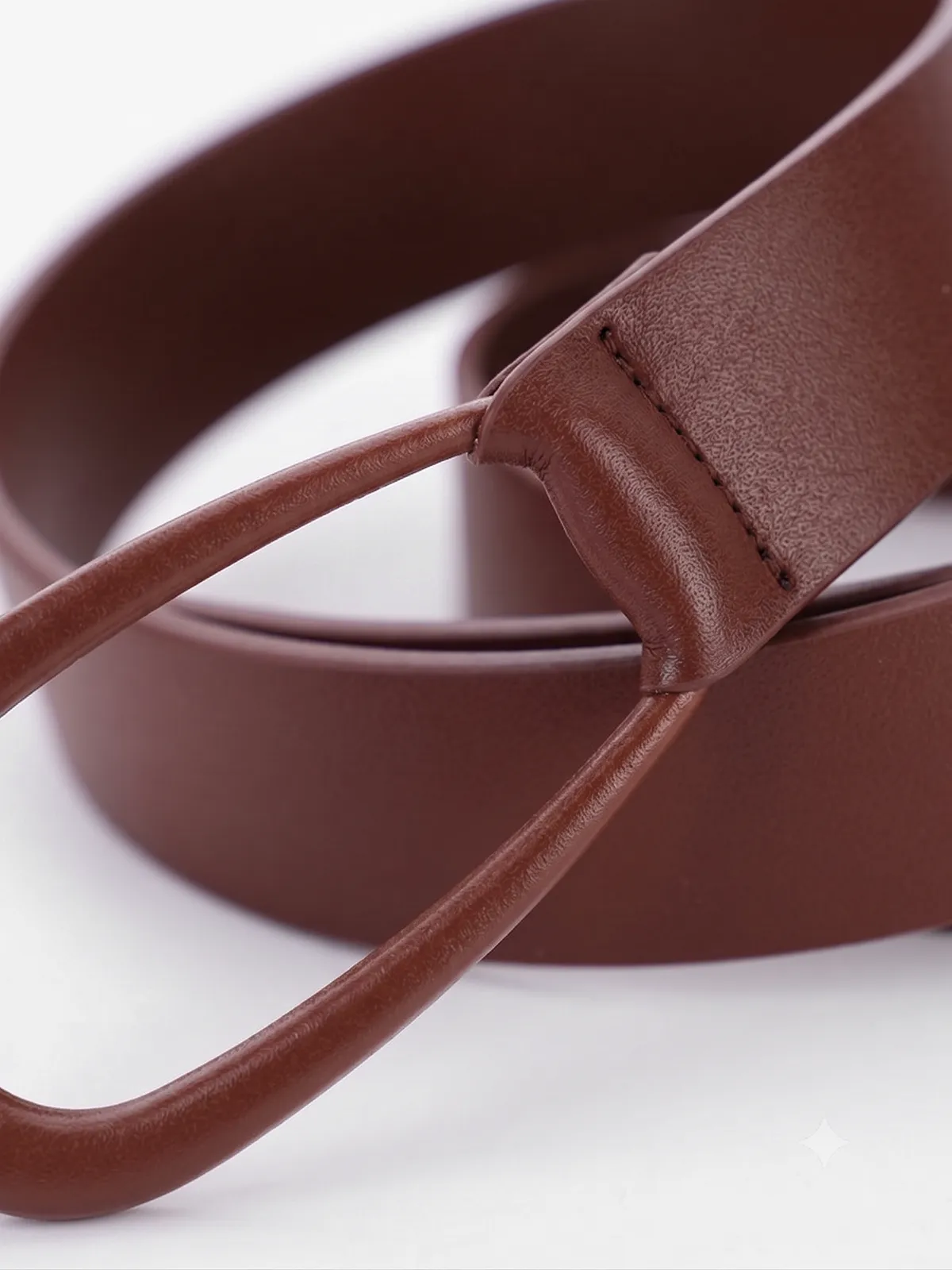 Minimalist Knot Buckle Leather Belt sold by COMMENSE product image thumbnail 3