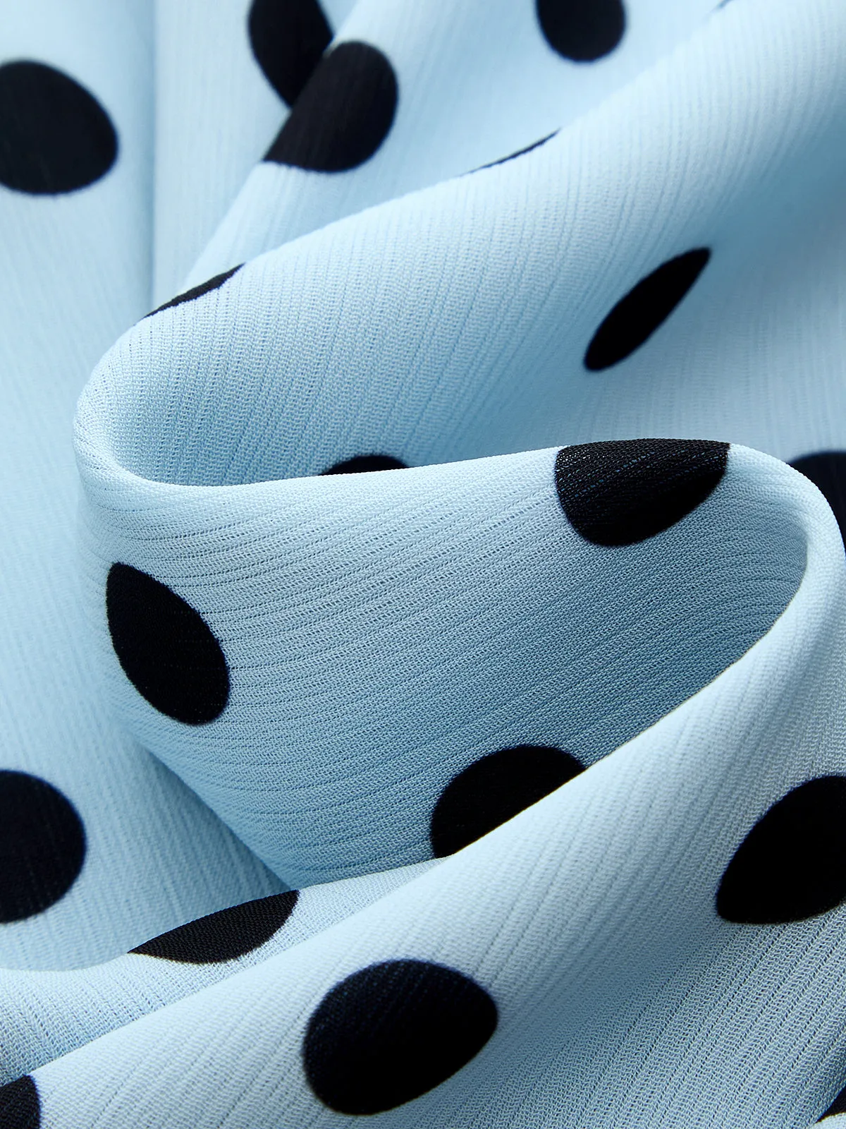Asymmetric Ruffle Polka Dot Mini Dress sold by COMMENSE product image thumbnail 5