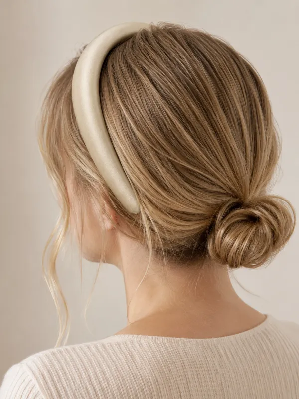 Silk Padded Thick Headband Hair Accessory made by COMMENSE
