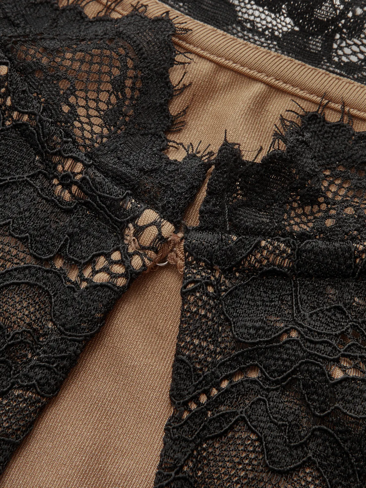 Keyhole Neck Lace Sleeveless Top sold by COMMENSE product image thumbnail 4