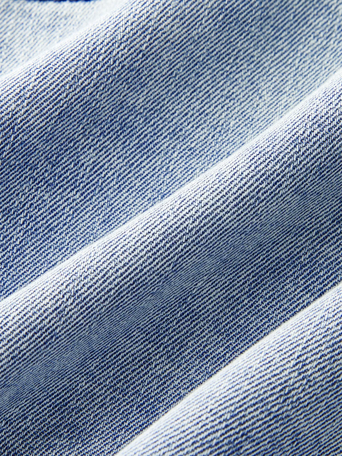 Tie Waist Cropped Denim Shirt sold by COMMENSE product image thumbnail 3