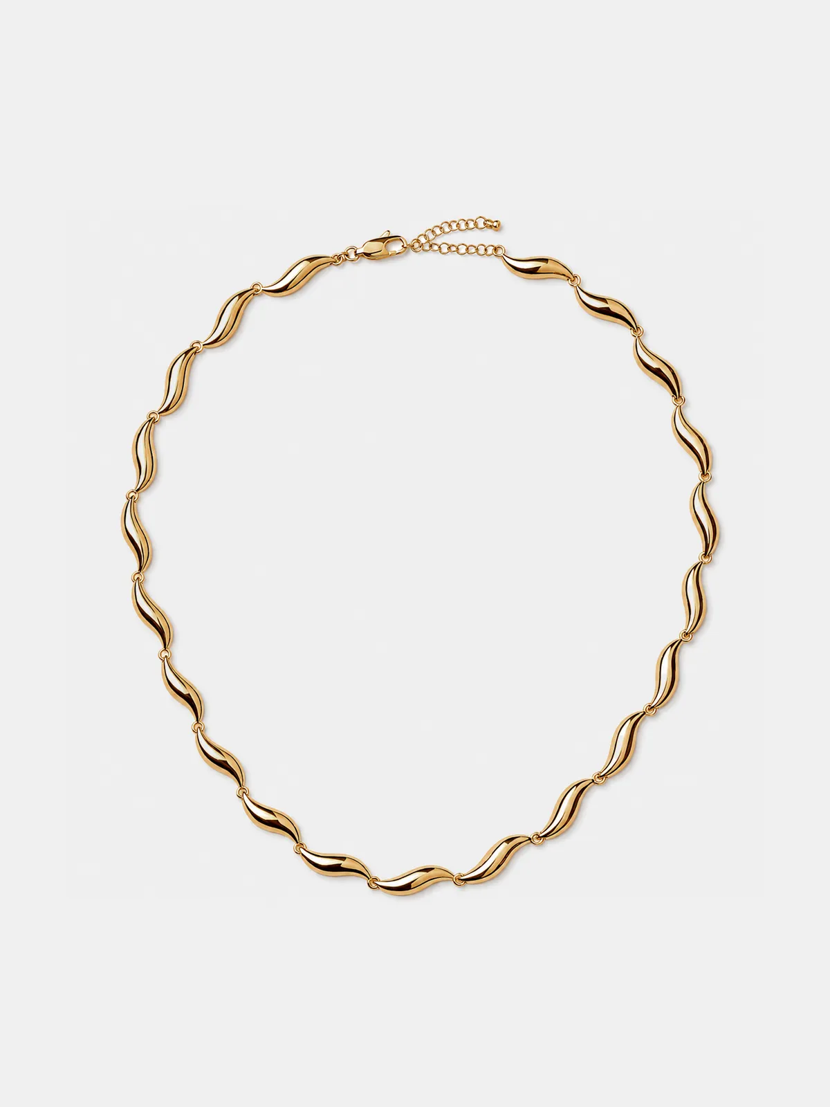 Irregular Wavy Minimalist Necklace sold by COMMENSE product image thumbnail 2