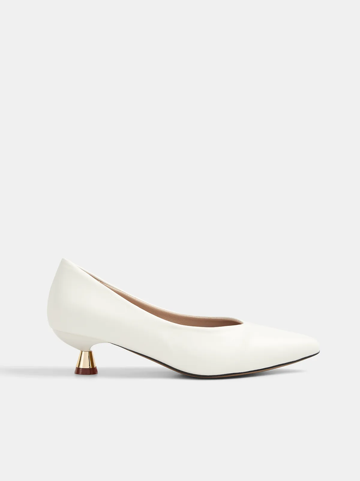 Pointed Toe Kitten Heel Pumps sold by COMMENSE product image thumbnail 3