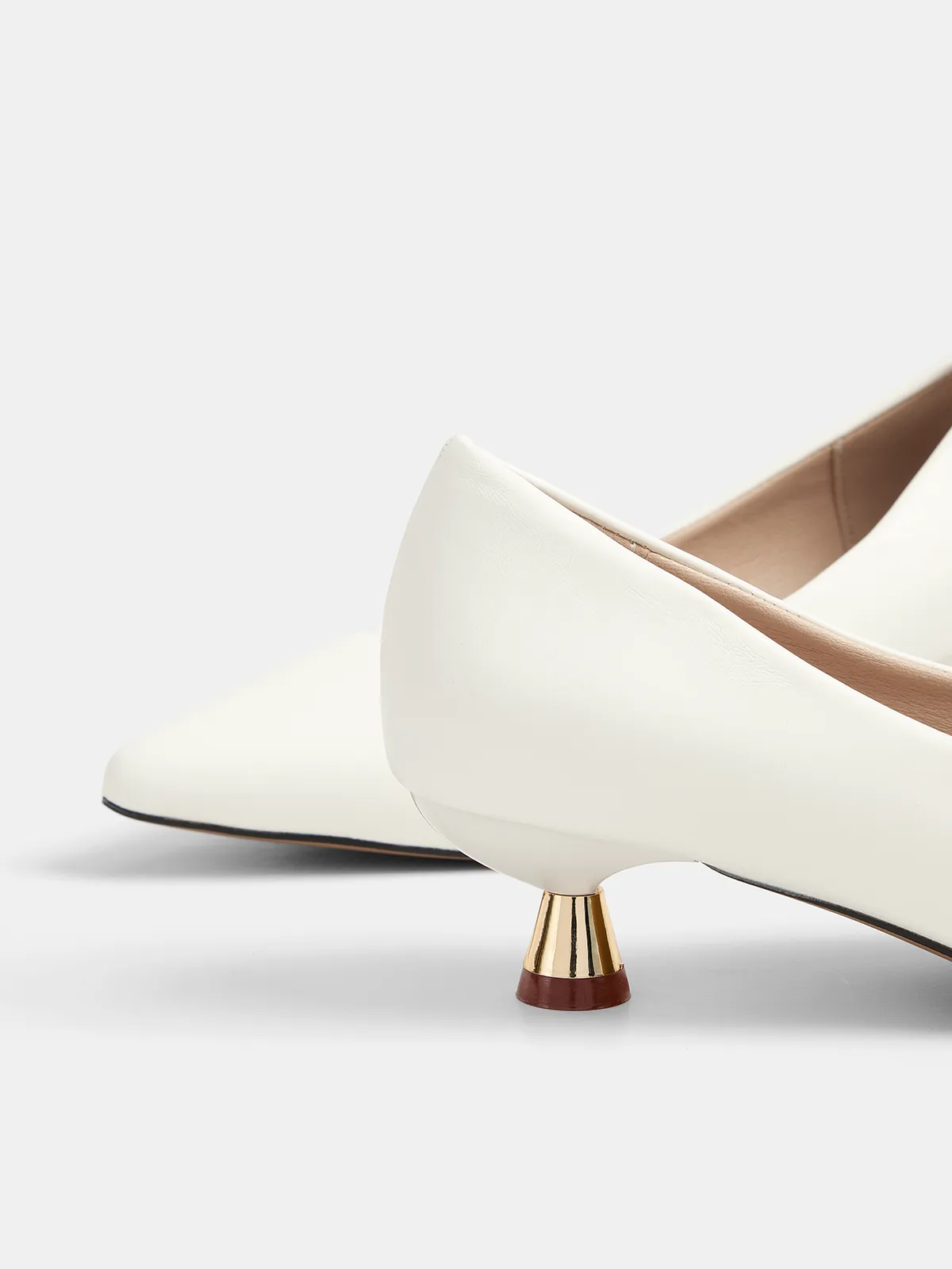 Pointed Toe Kitten Heel Pumps sold by COMMENSE product image thumbnail 4