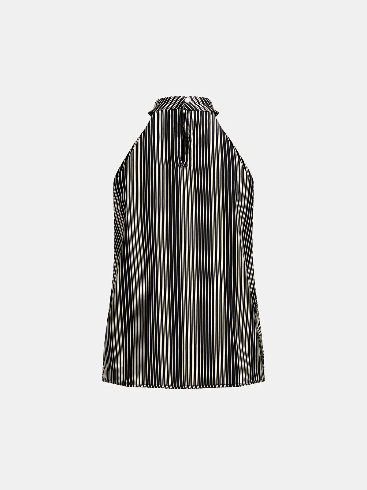 Halter Striped Top & Belted Pants Set sold by COMMENSE product image thumbnail 4