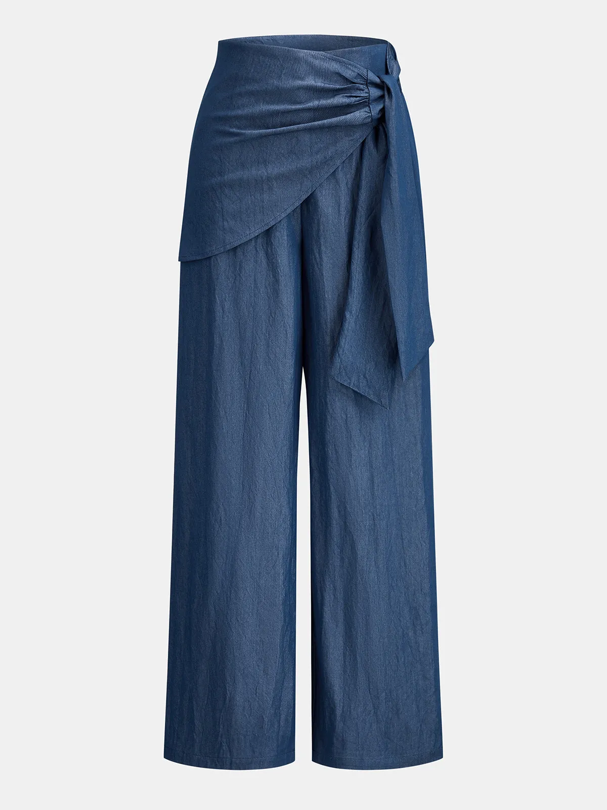 Cross Halter Top & Slant Wrap Pants Set sold by COMMENSE product image thumbnail 3