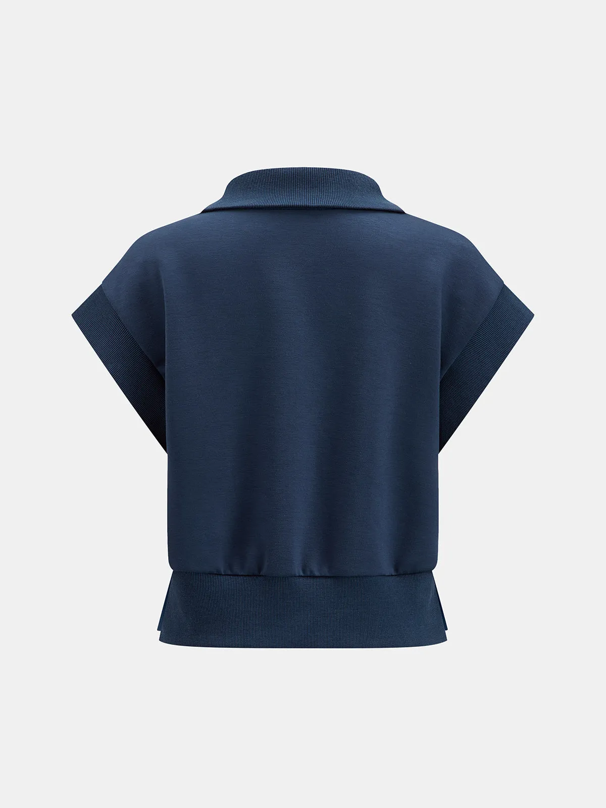Half Zip Polo Casual Sweatshirt sold by COMMENSE product image thumbnail 3