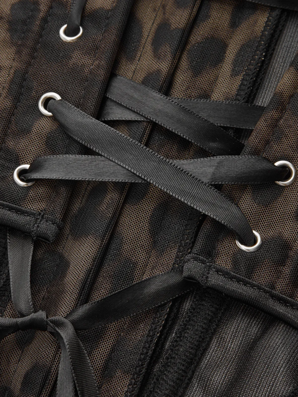 Leopard Print Lace Strapless Bustier sold by COMMENSE product image thumbnail 4