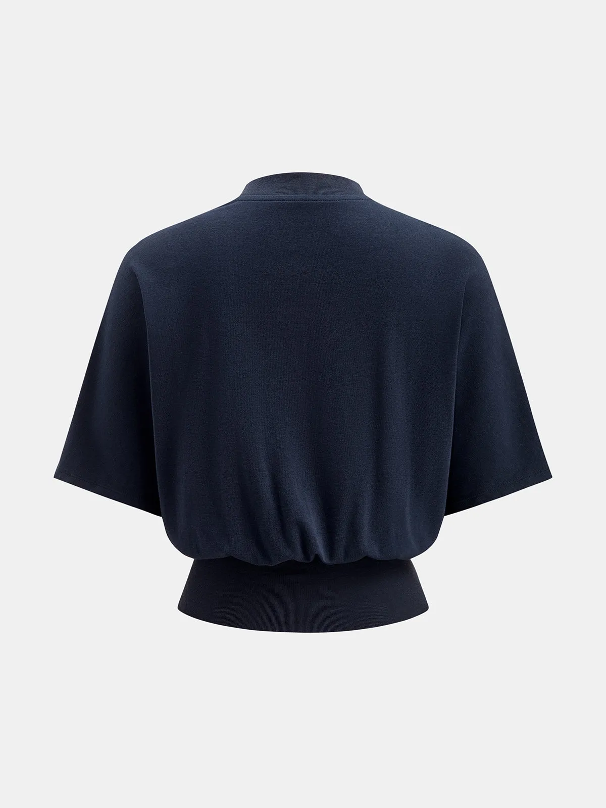 Stand Collar Short Sleeve Blouse sold by COMMENSE product image thumbnail 3