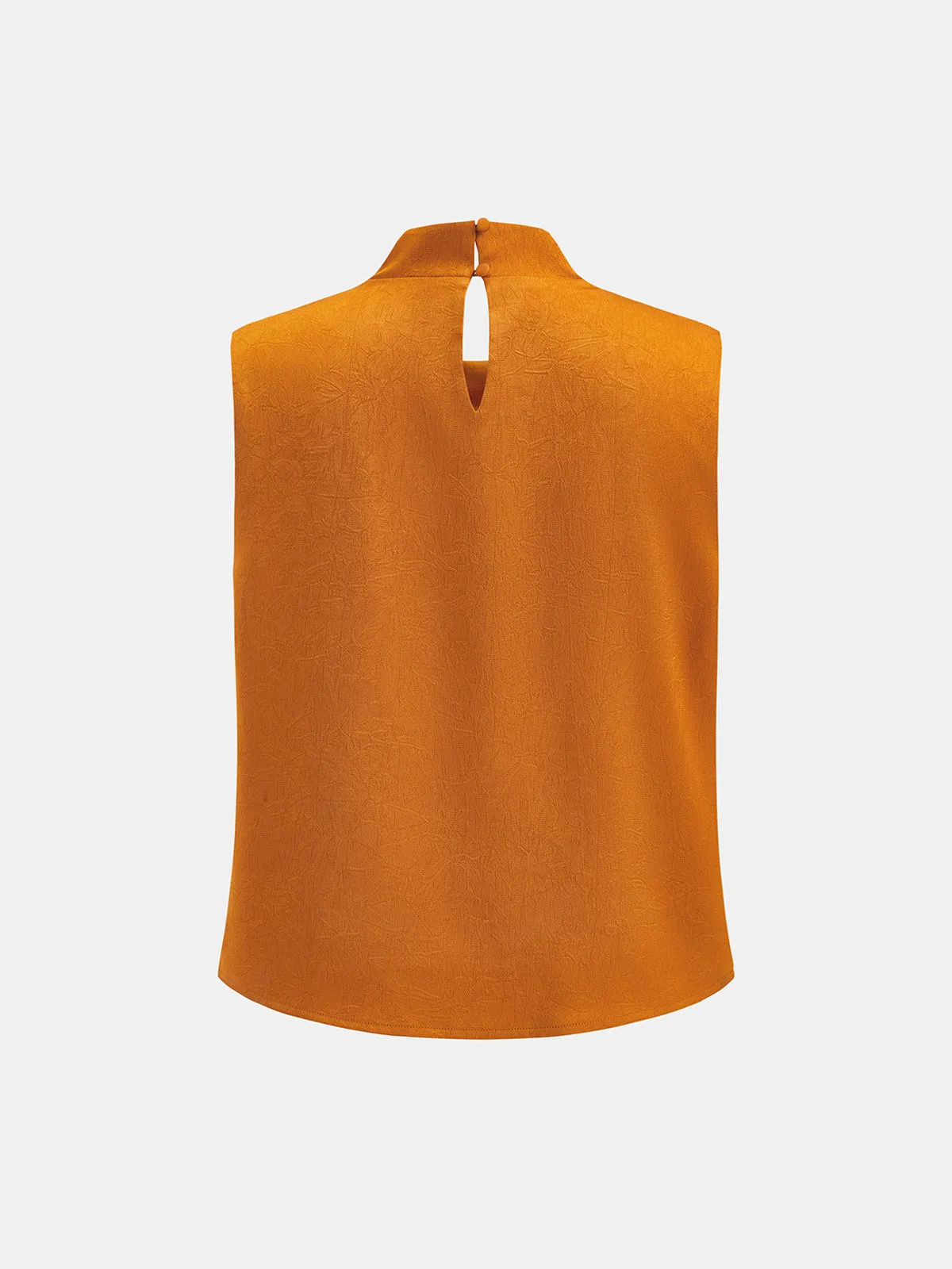 Cowl Neck Sleeveless Satin Blouse sold by COMMENSE product image thumbnail 3